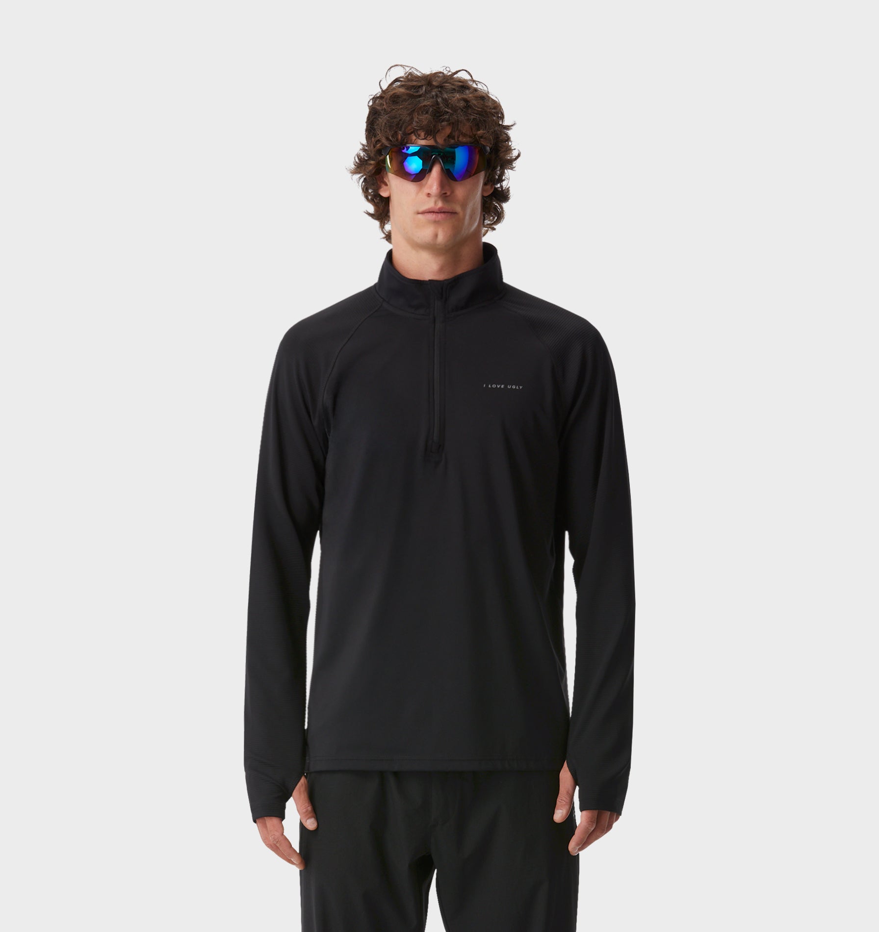 Active Quarter Zip - Black