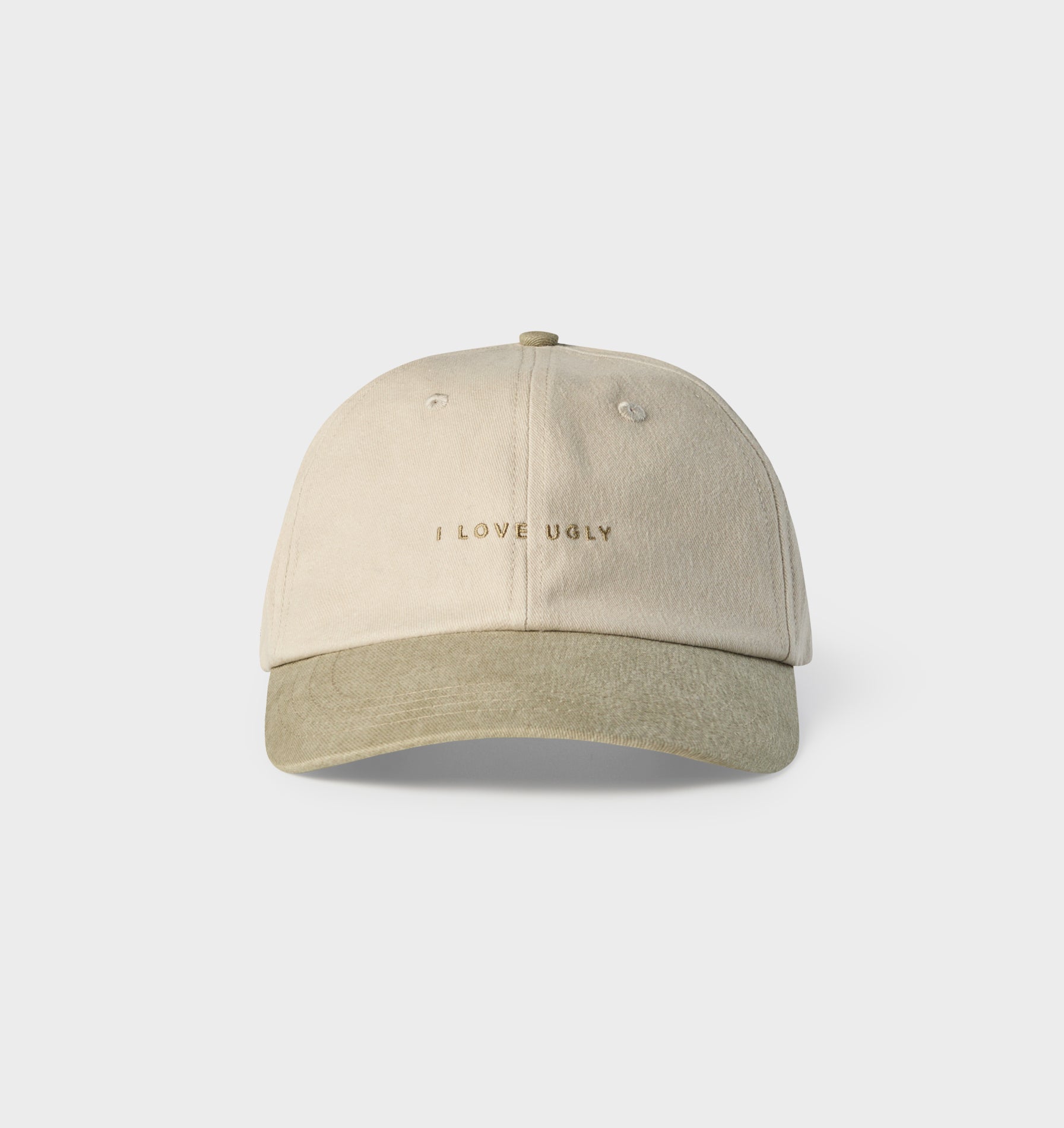 ILU Logo Cap - Off White/Sage