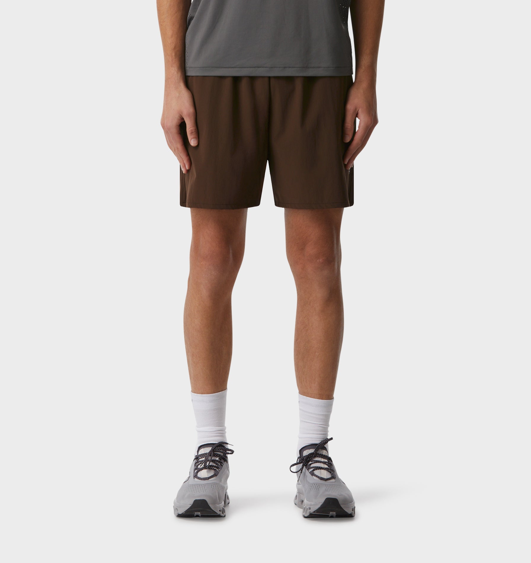 Active 5 Inch Core Short - Brown