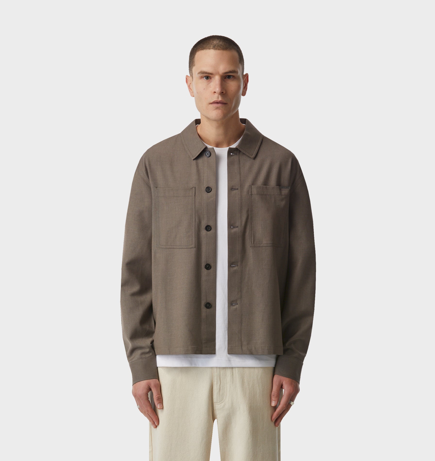 Tailored Overshirt - Mushroom