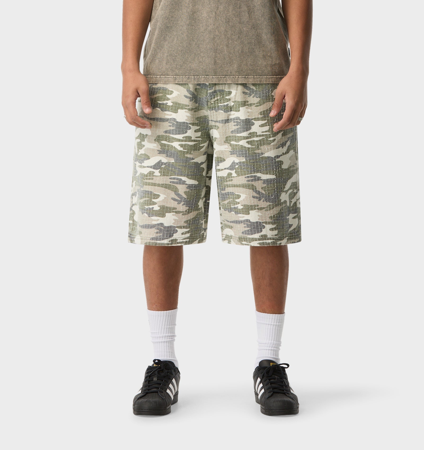 Wyatt Denim Short - Camo