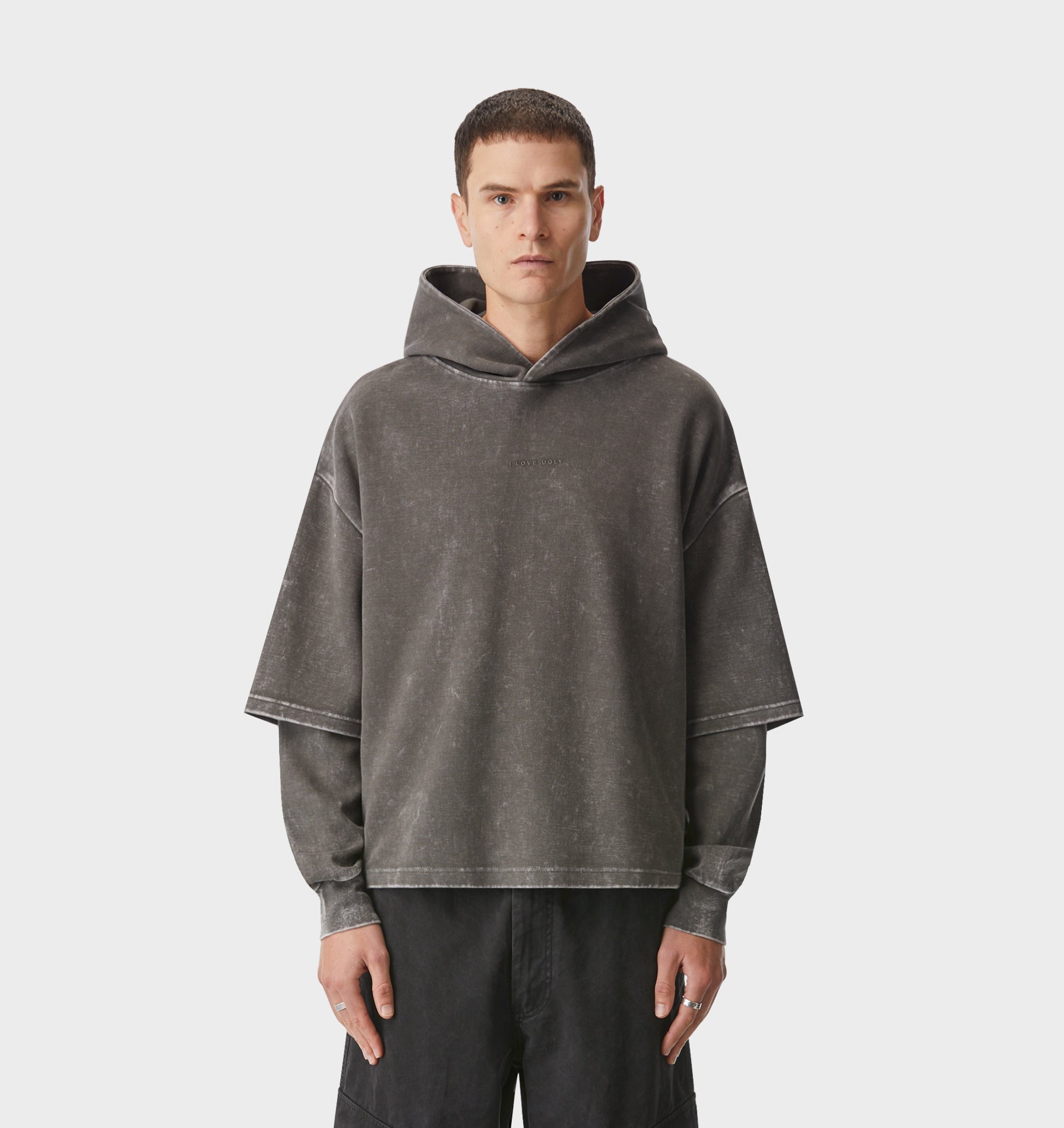 Layered Box Hood - Washed Clover