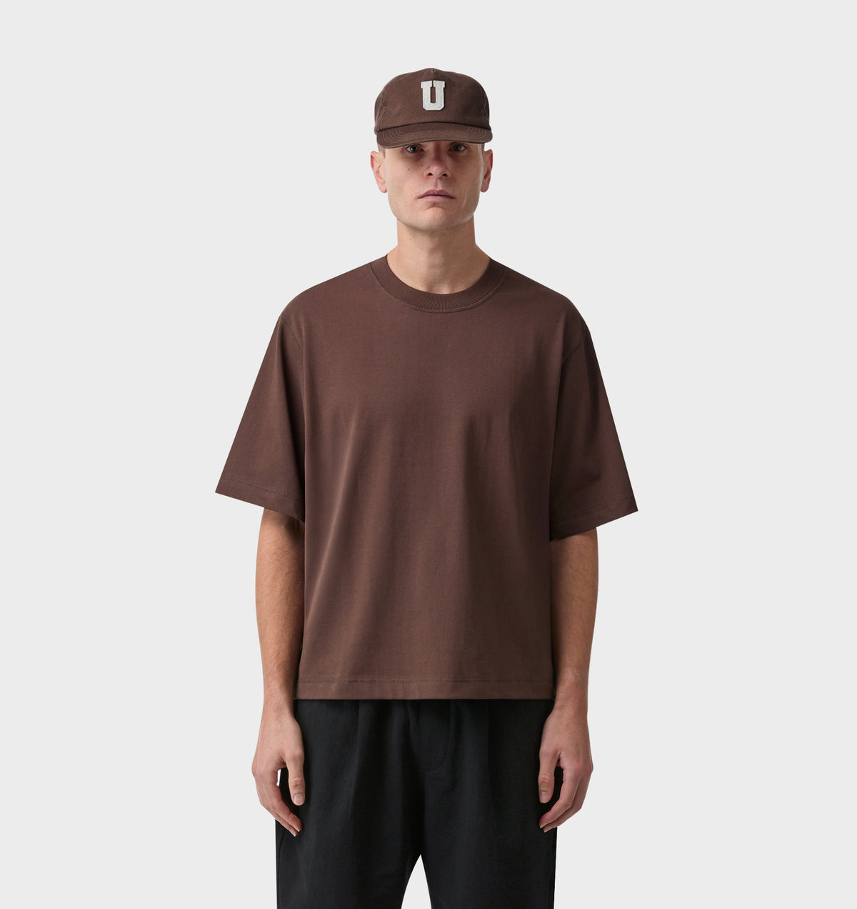 Crop Box Tee - Espresso