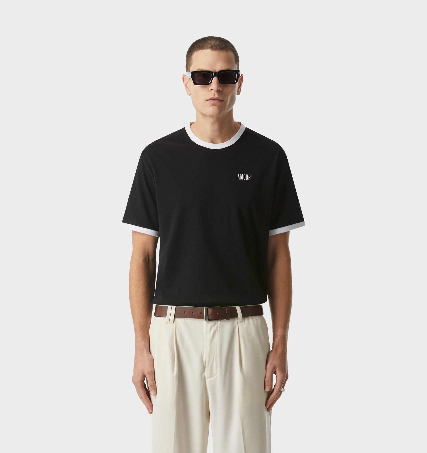 Jeremy Ringer Slim Tee - Black/White