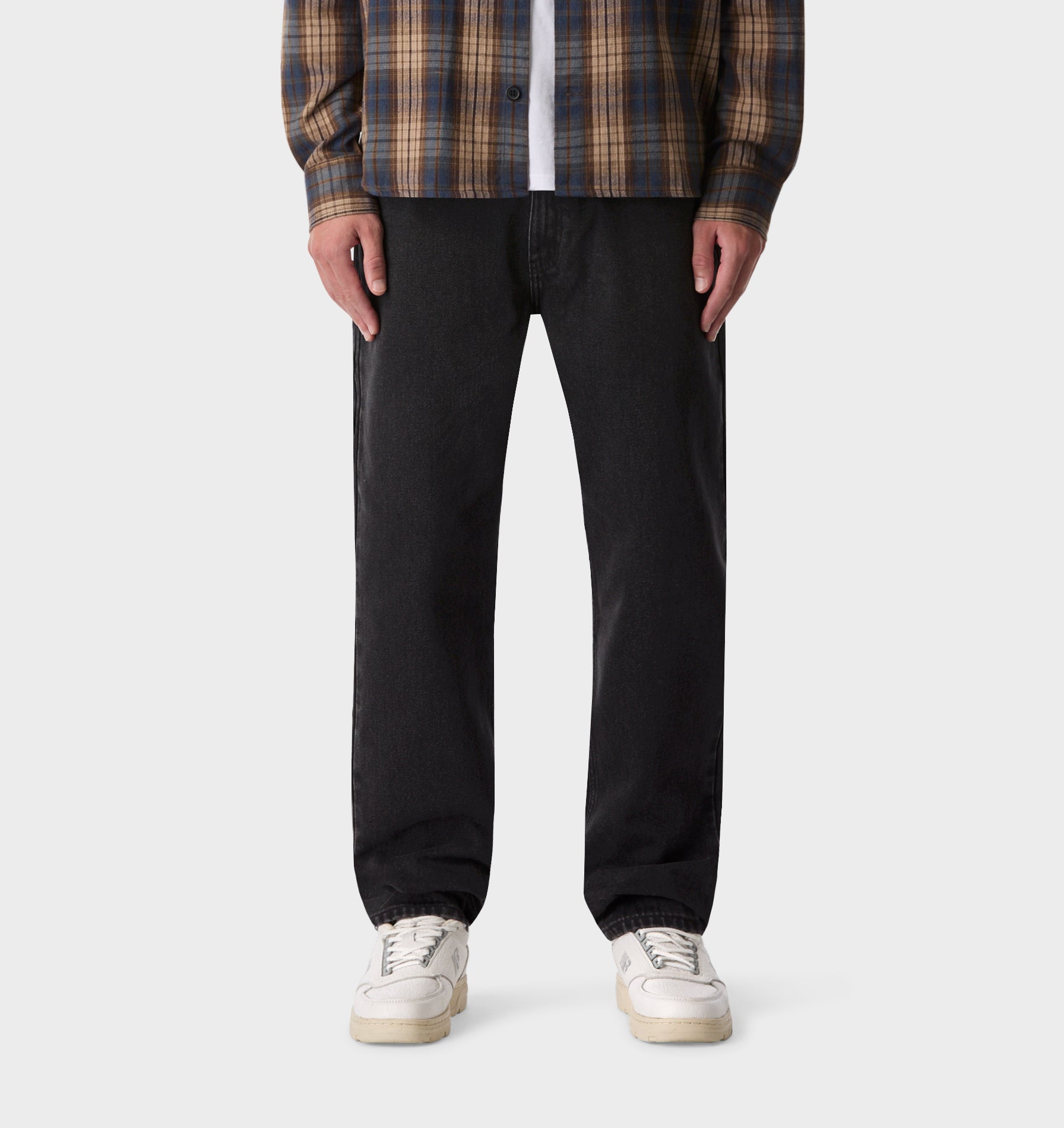 Tobi Straight Denim - Washed Black