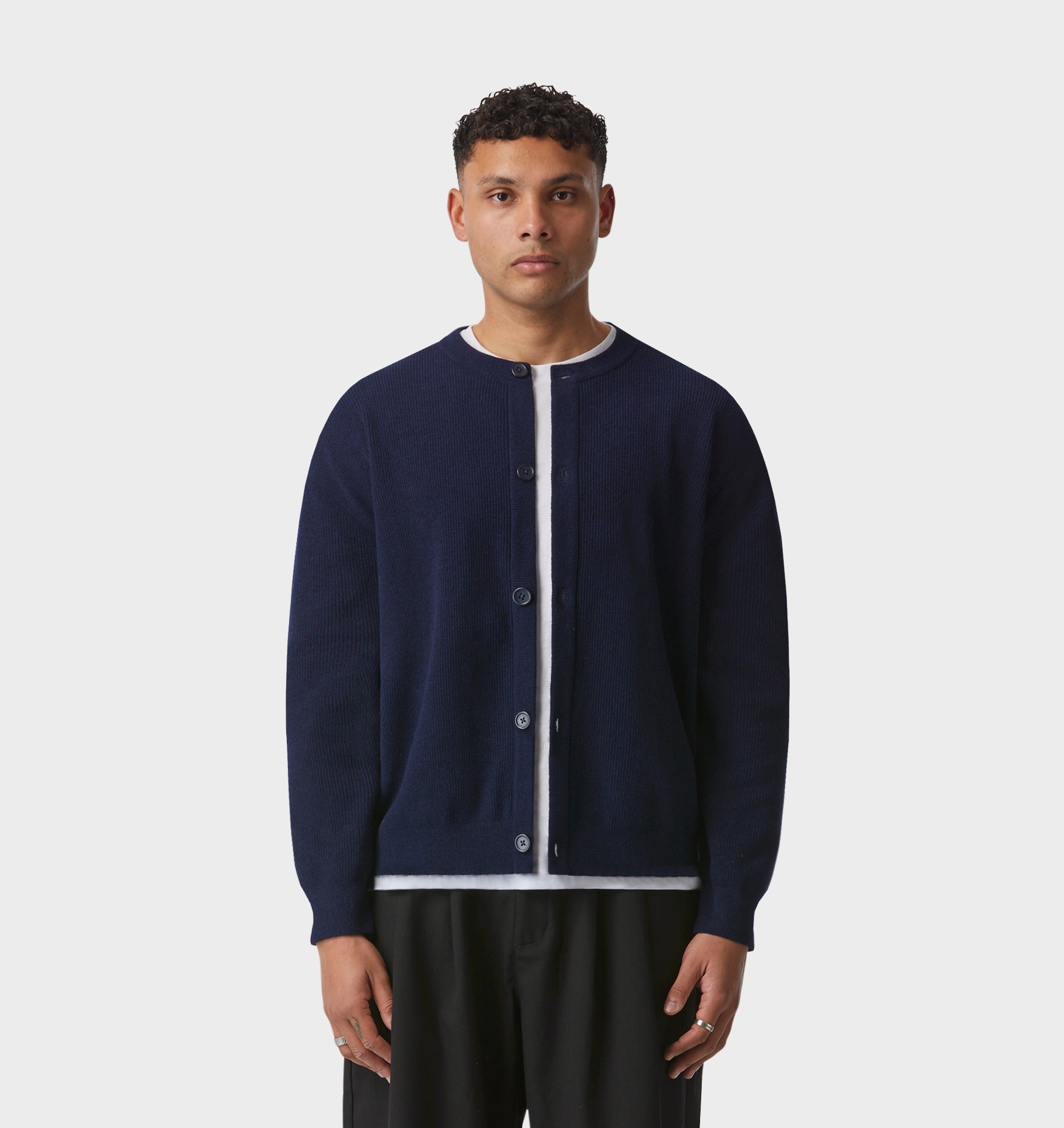 Drew Knit Cardigan - Navy
