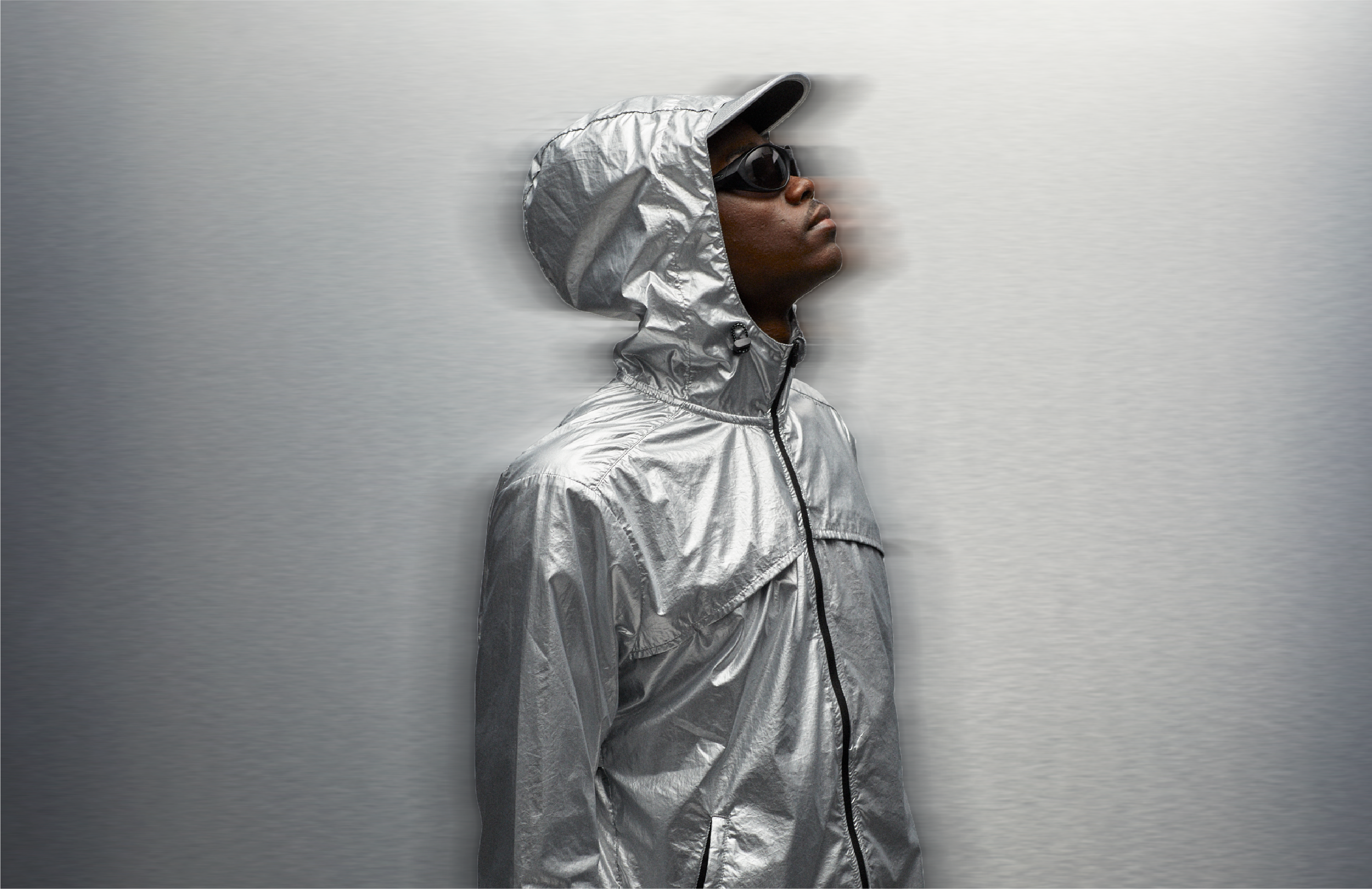 fear of god x nike parka jacket metallic silver