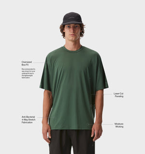 Active Box Tee - Forest Green