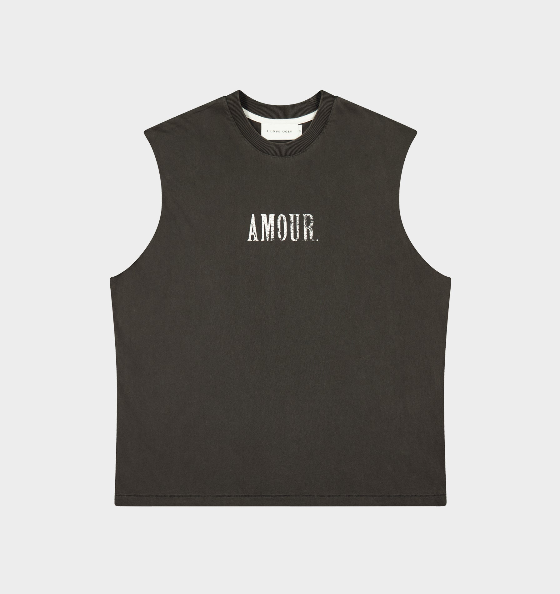 Amour Crop Tank - Washed Black
