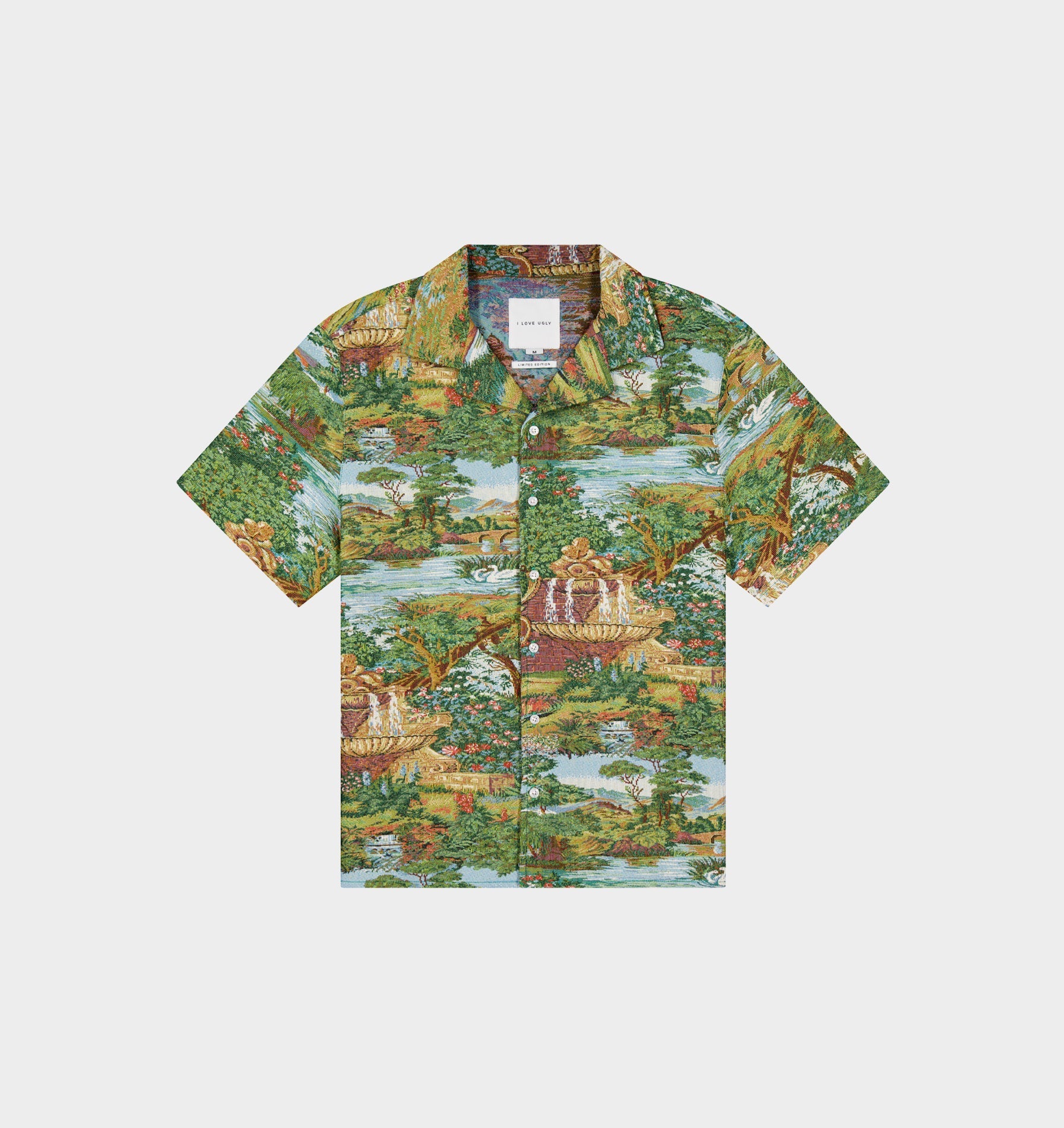 Cuban Collar SS Shirt - Orchard