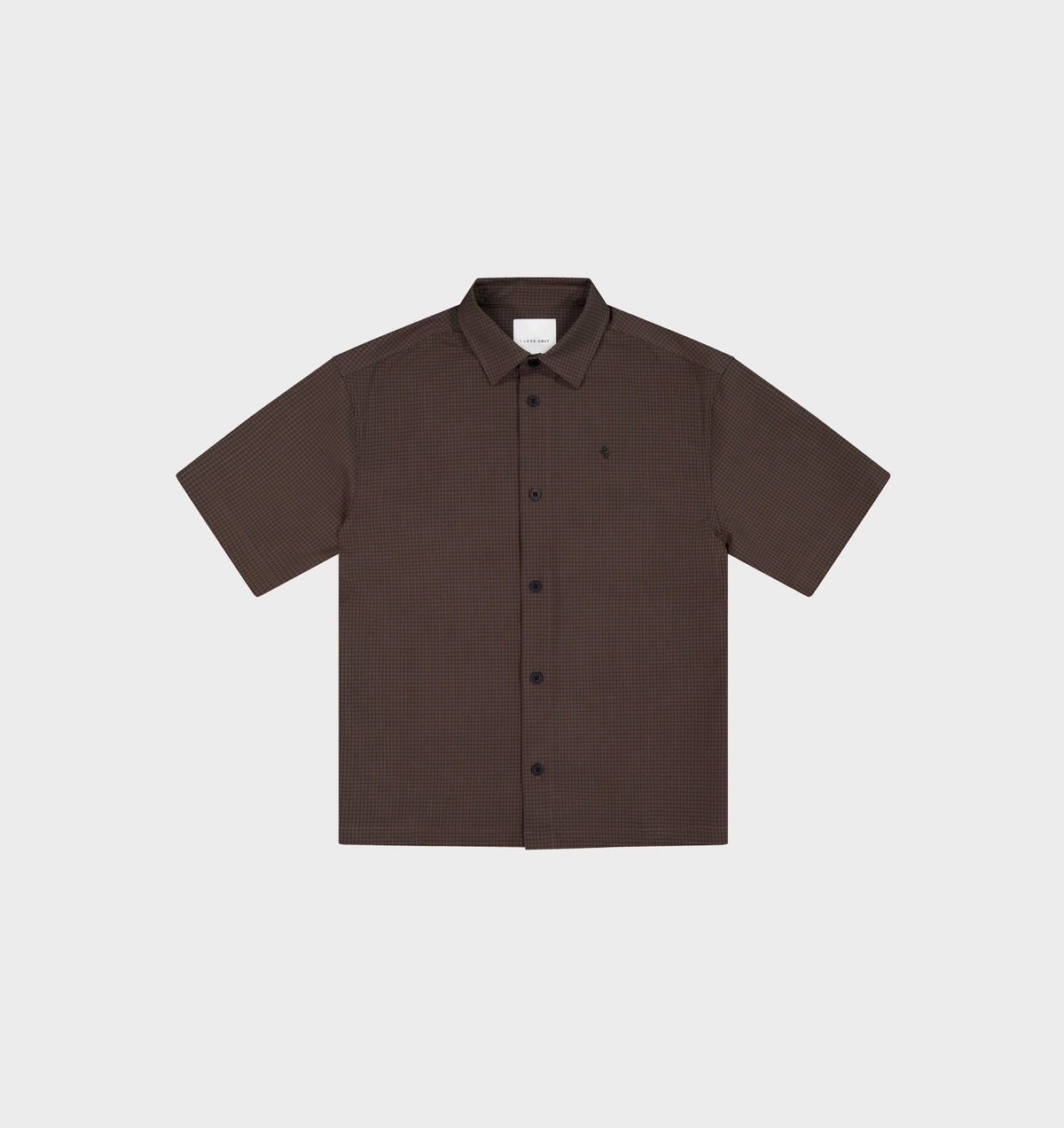 Dawson Boxy SS Shirt - Brown Check