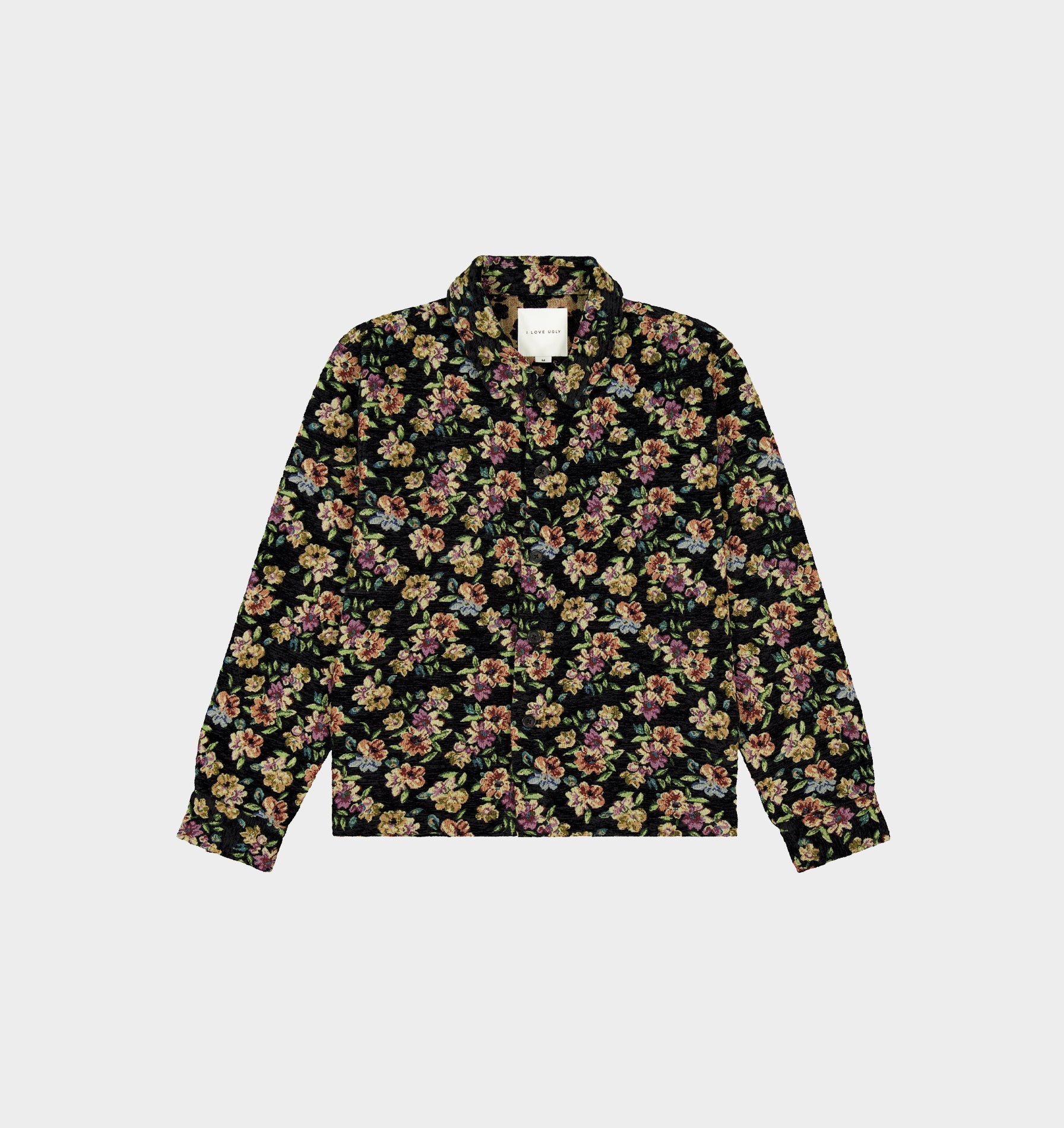 Floral Overshirt - Dark Floral | I Love Ugly US
