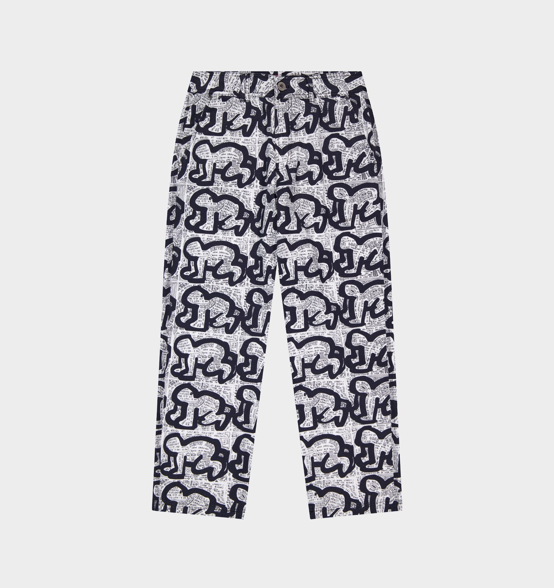 KH Des Refuses Edgar Pant - White/Black