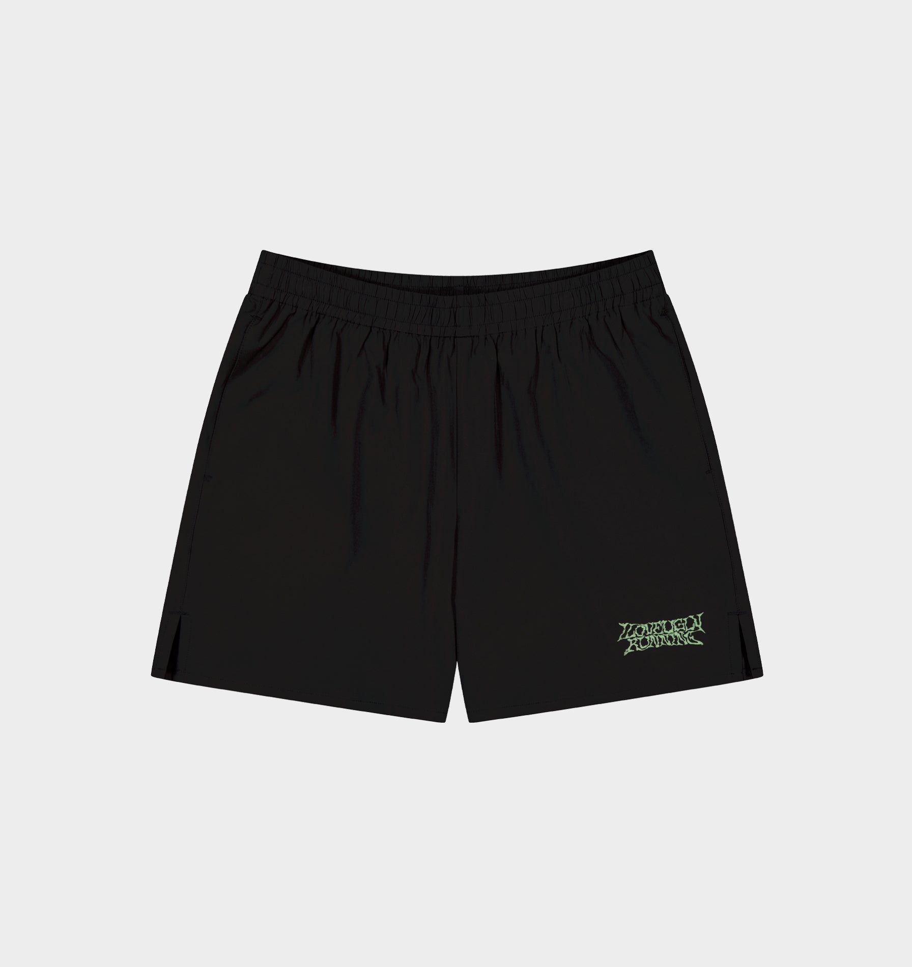 Liquified Active 5 inch Shorts- Black / Lime