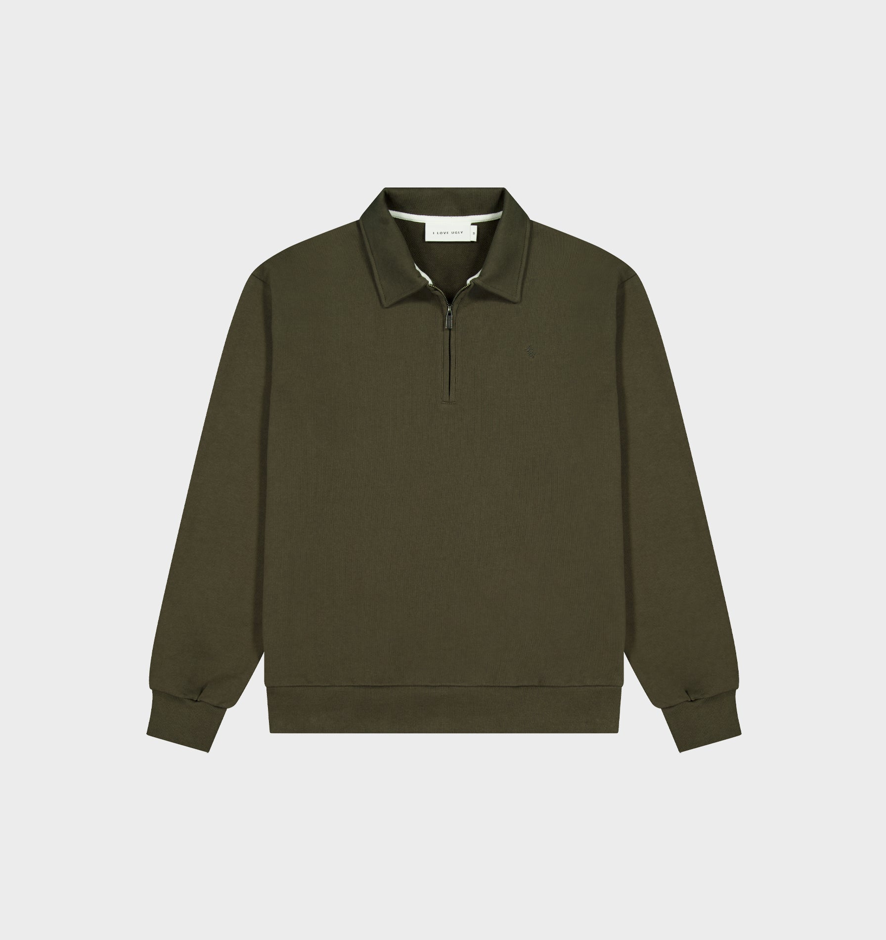 1/2 Zip Pullover - Burnt Olive