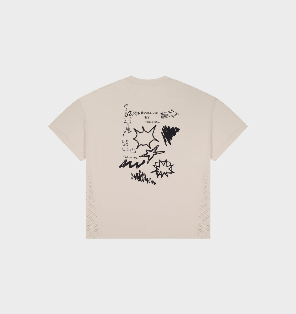 Restrained Active Crop Tee - Off White