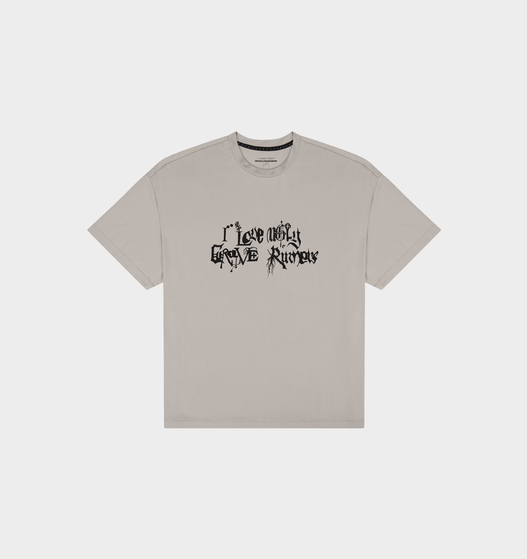 GR X ILU Active Crop Tee - Light Grey
