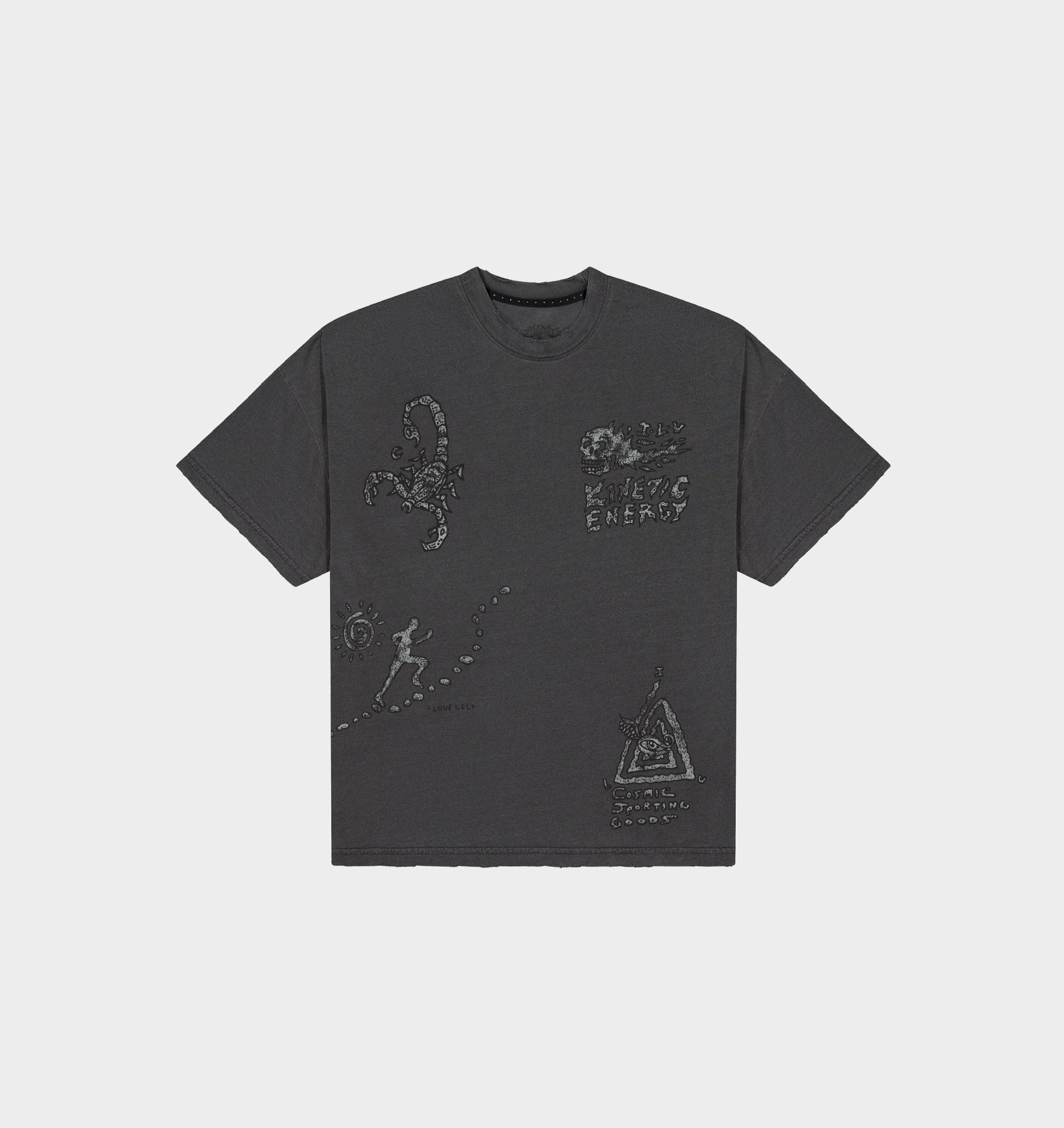 Rebelyuth Active Crop Tee - Washed Black