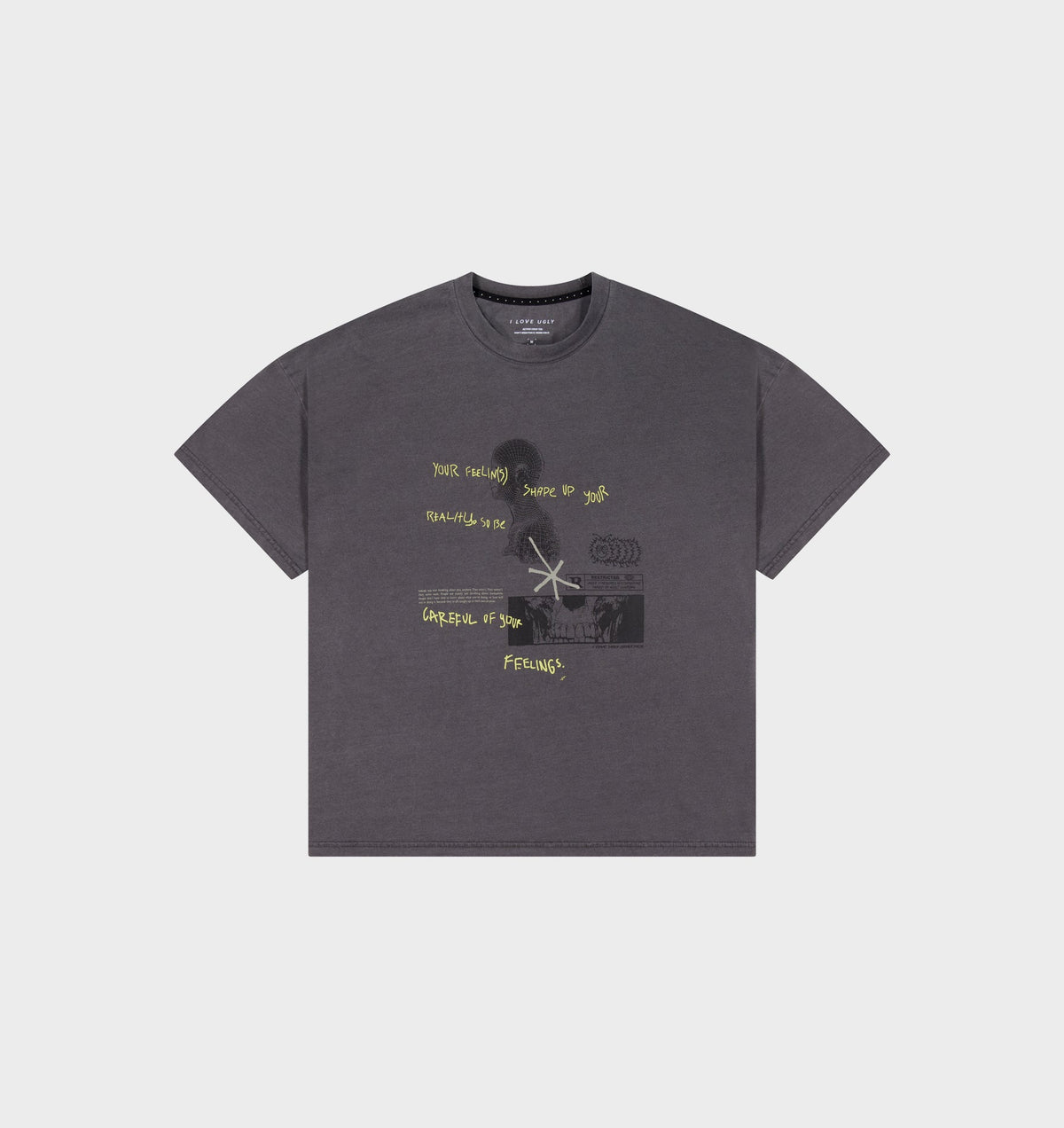 State Of Mind Cotton Crop Tee - Washed Black
