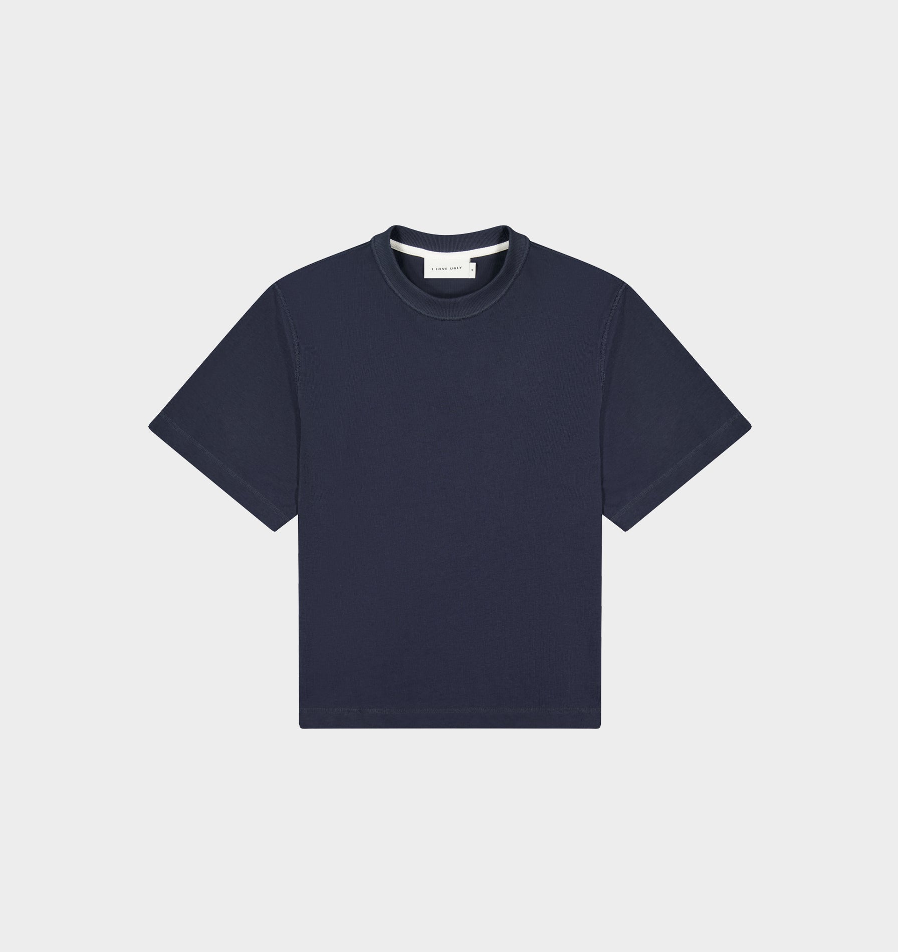 Crop Box Tee - Indigo