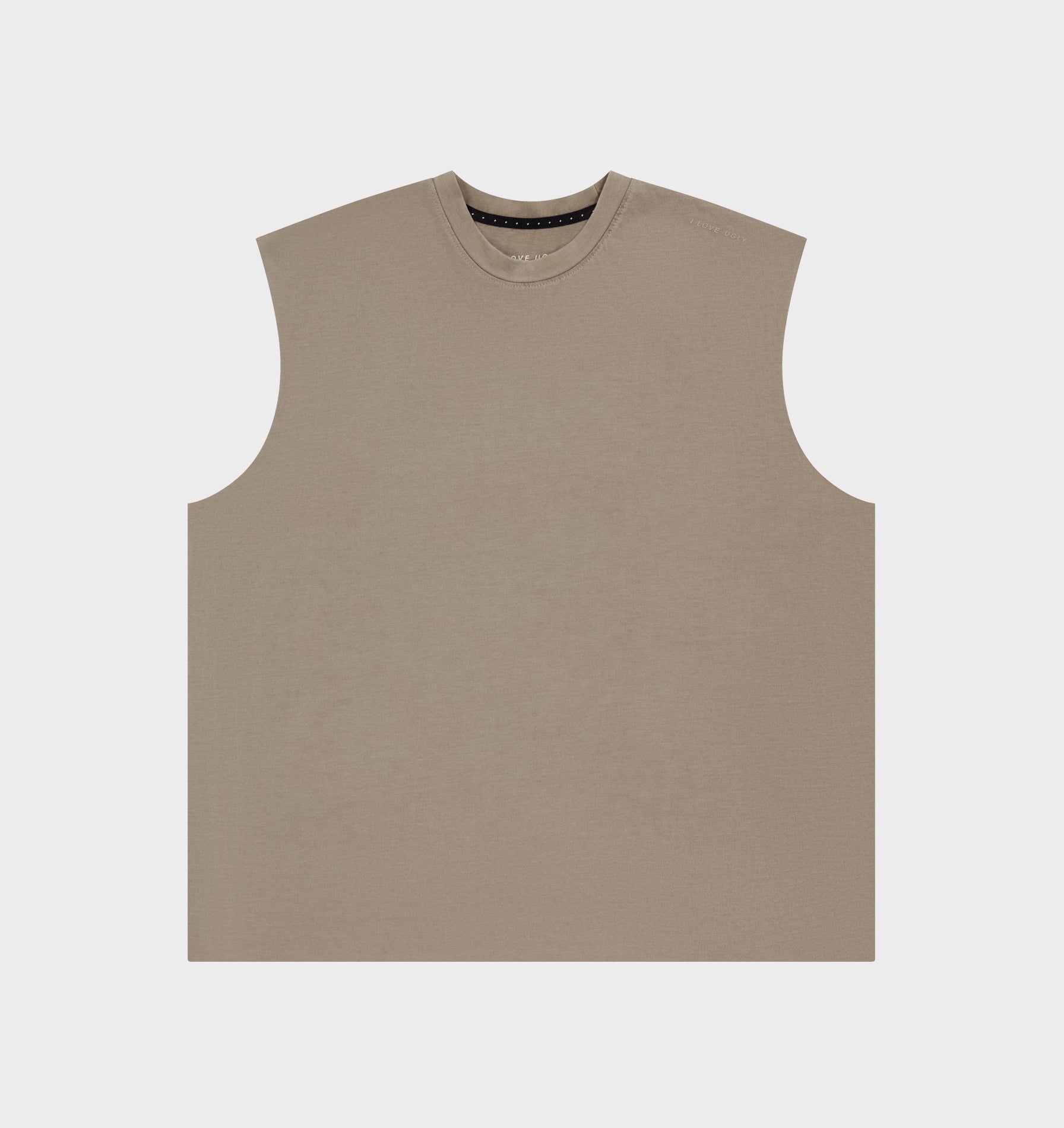 Cotton Active Crop Tank - Washed Taupe