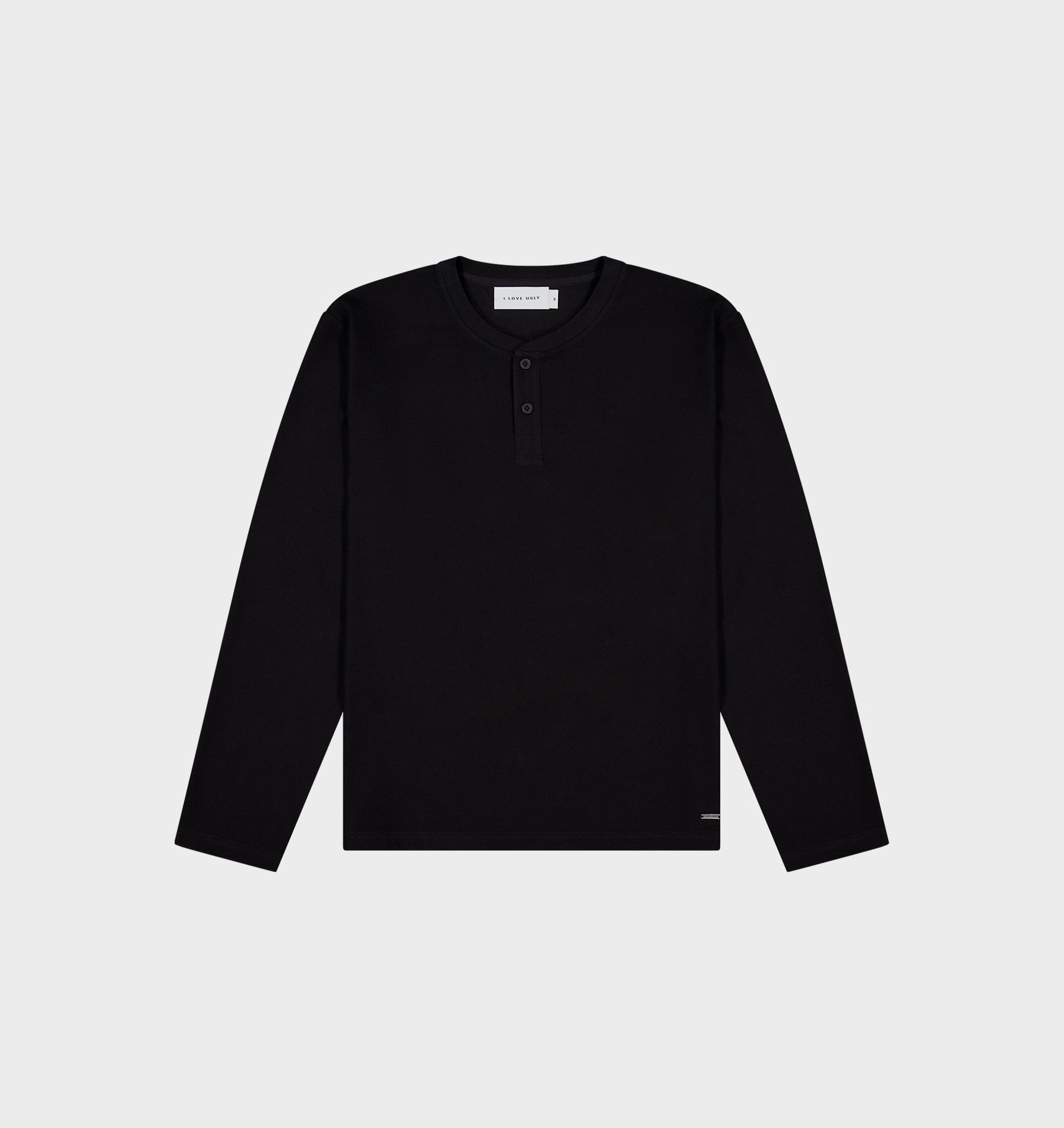 Henley L/S Tee - Black