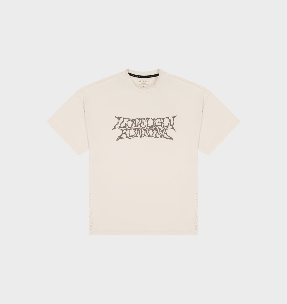 Liquified Active Box Tee - Off White/ Brown