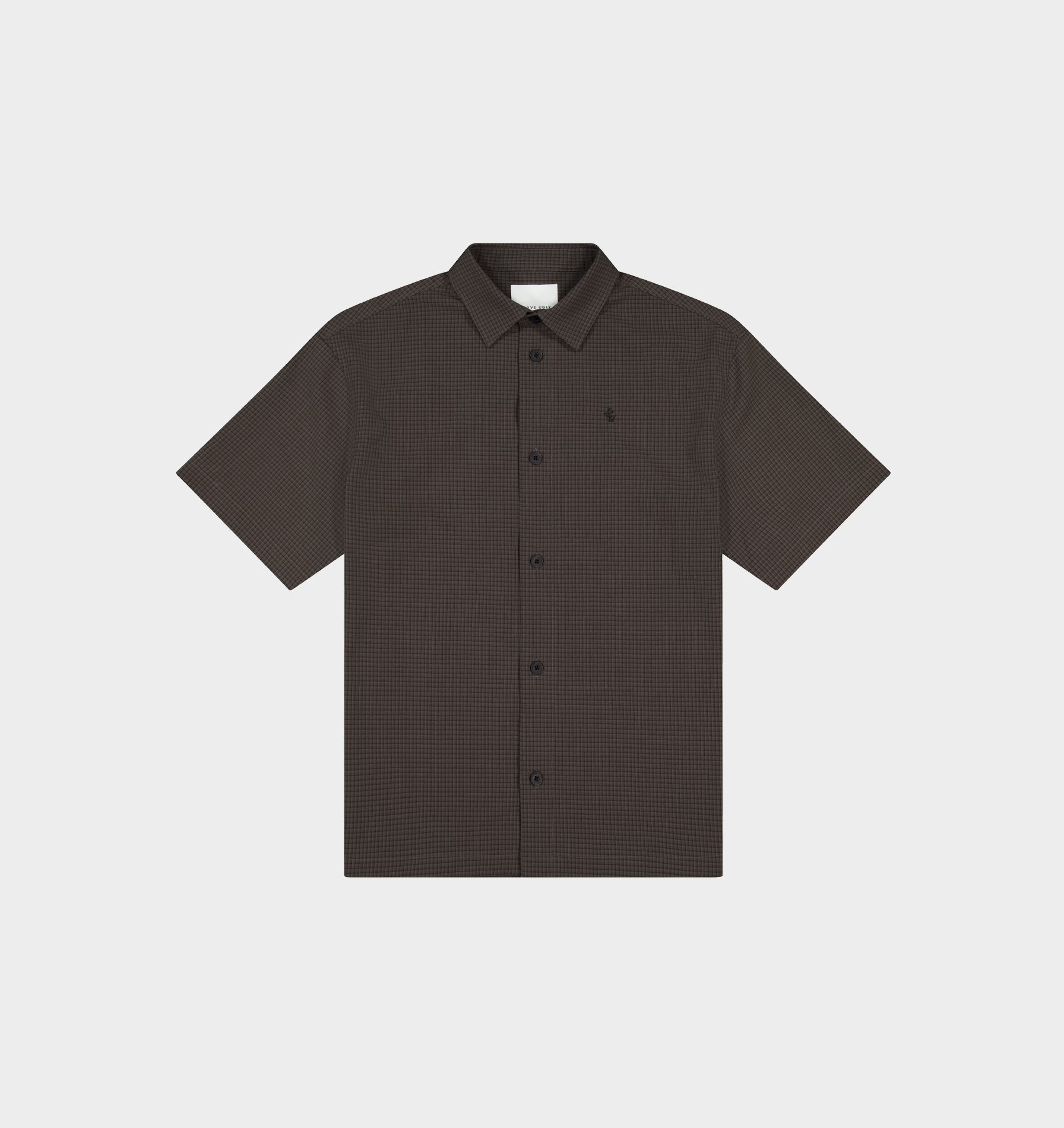 Dawson Boxy SS Shirt - Brown Check