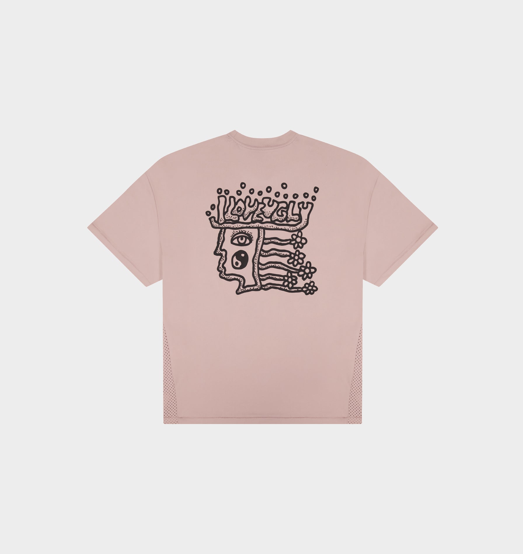 Rebelyuth Active Crop Tee - Dusky Pink