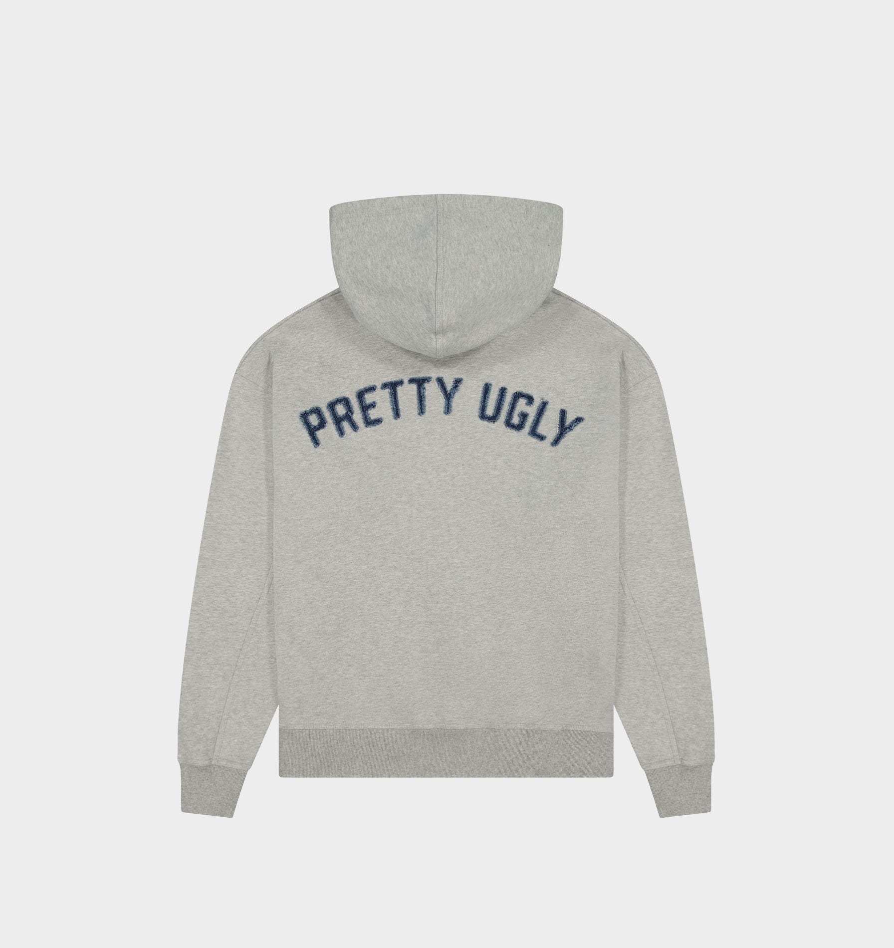 Applique Zip Up Box Hood - Vintage Grey