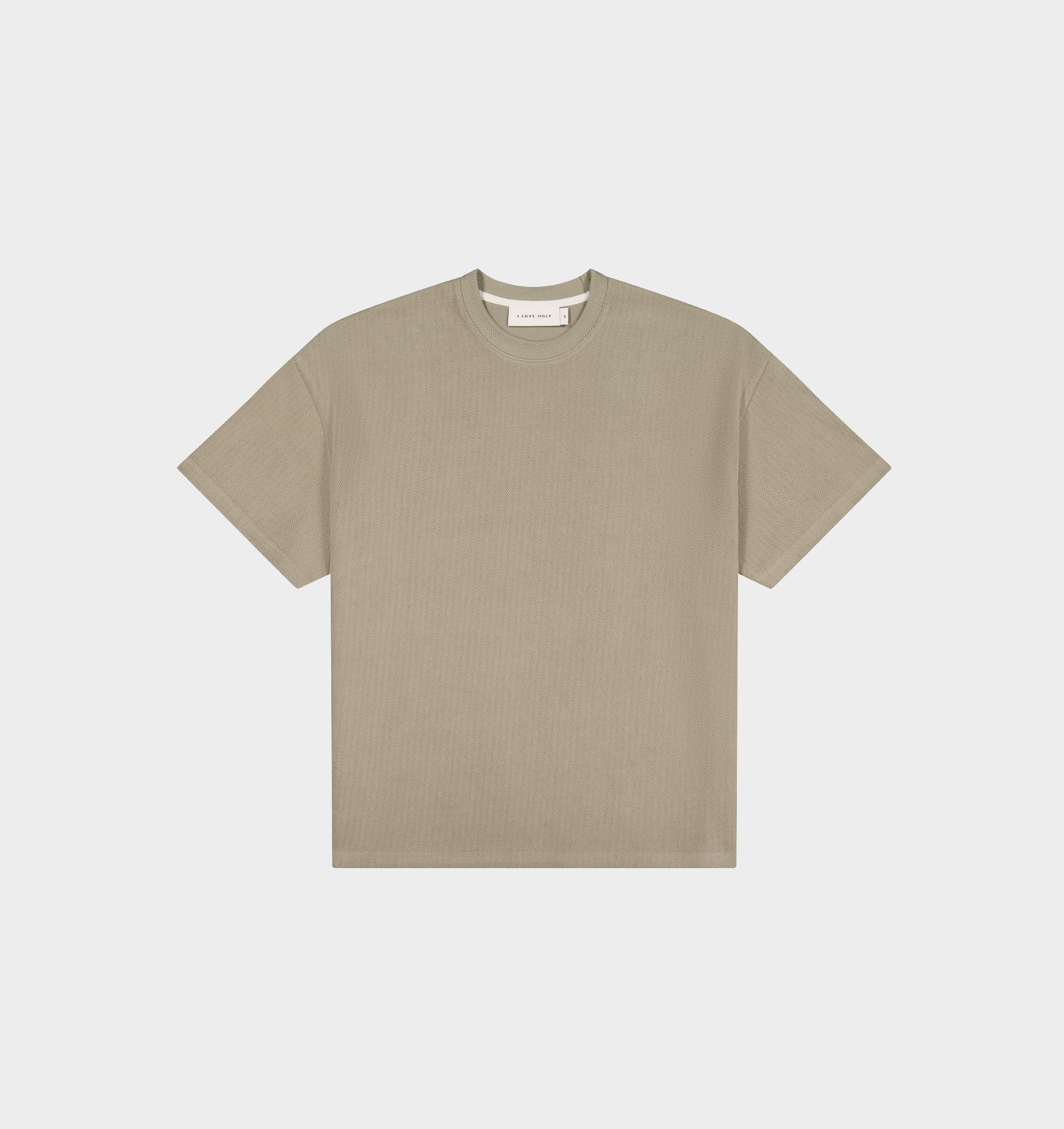 Herringbone Lewi Tee - Taupe