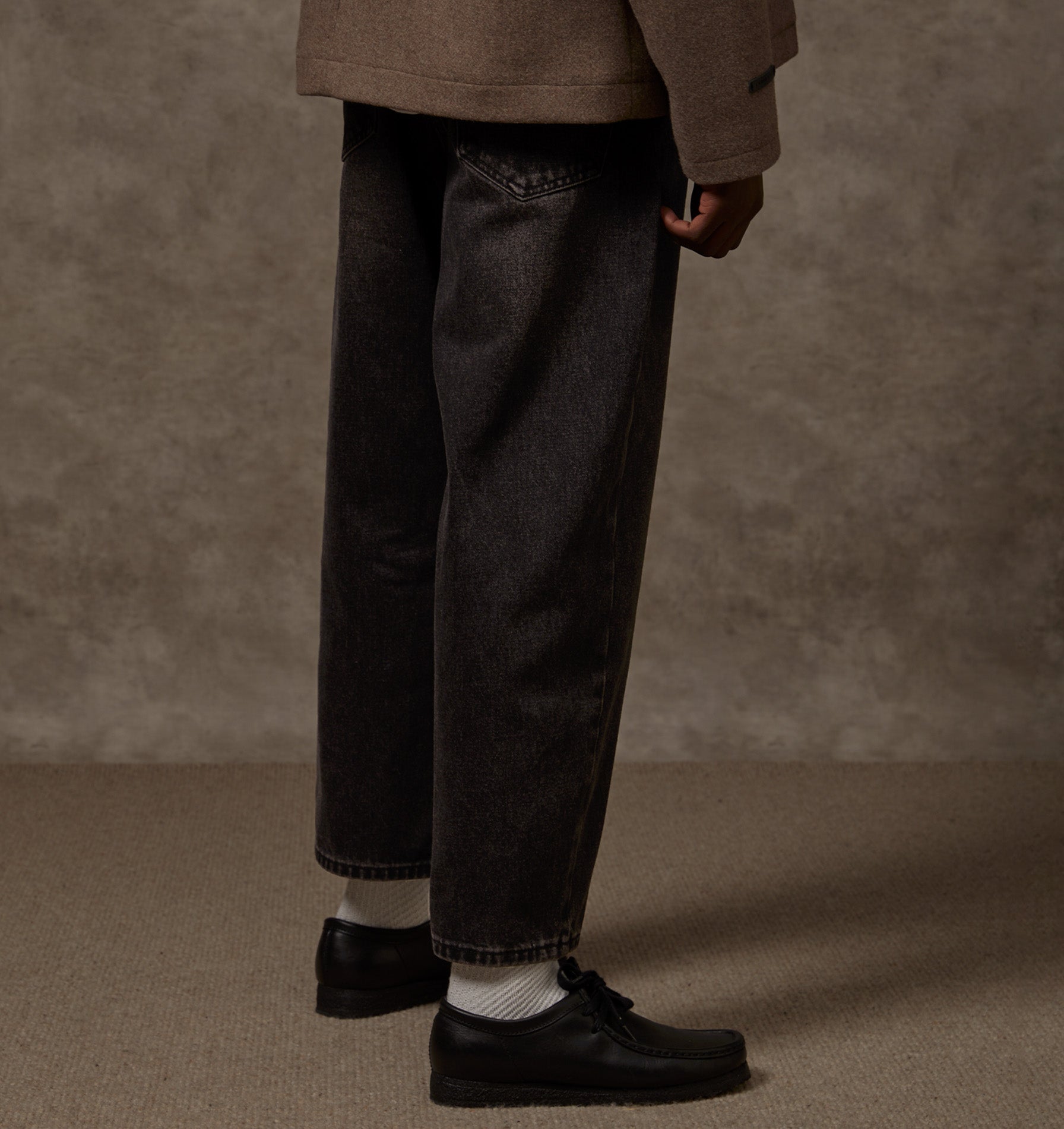 Samson Cropped Denim Pant in Washed Black | I Love Ugly US