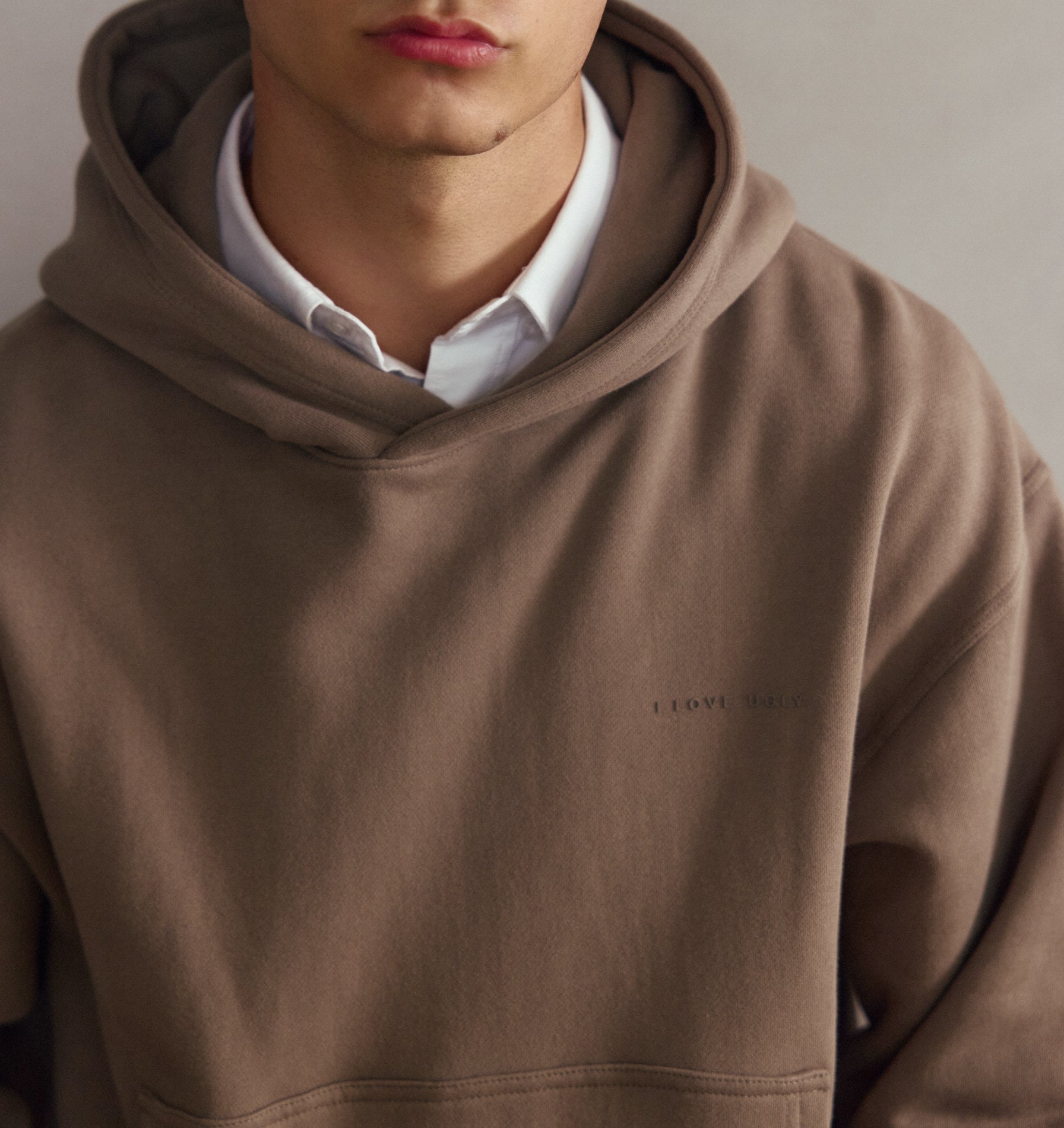 Crop Box Hood - Mushroom