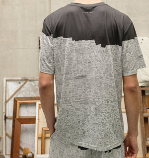 Basquiat Pegasus Active Classic Tee - Off White / Charcoal