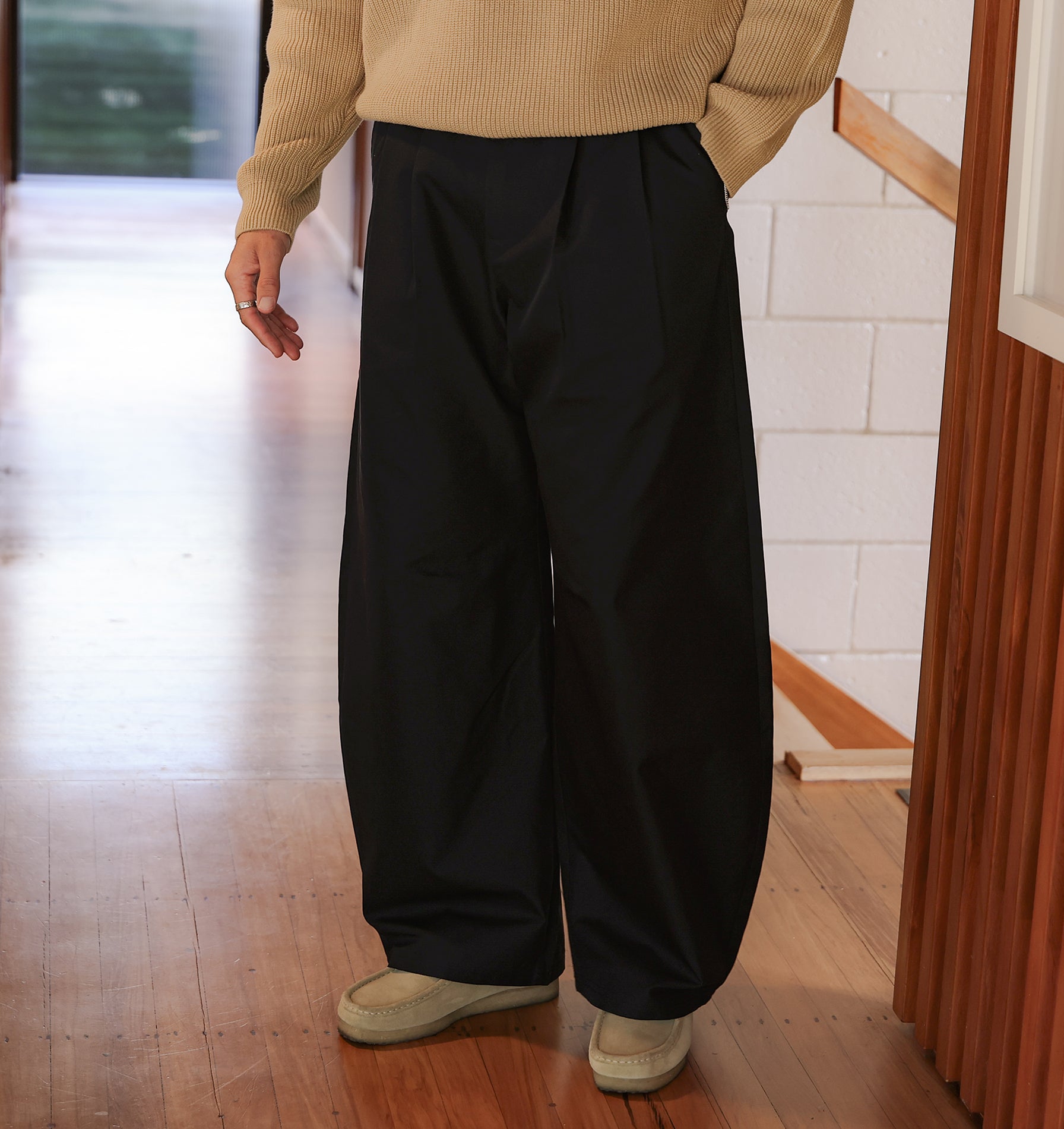 Balloon Pleat Pant - Dark Navy