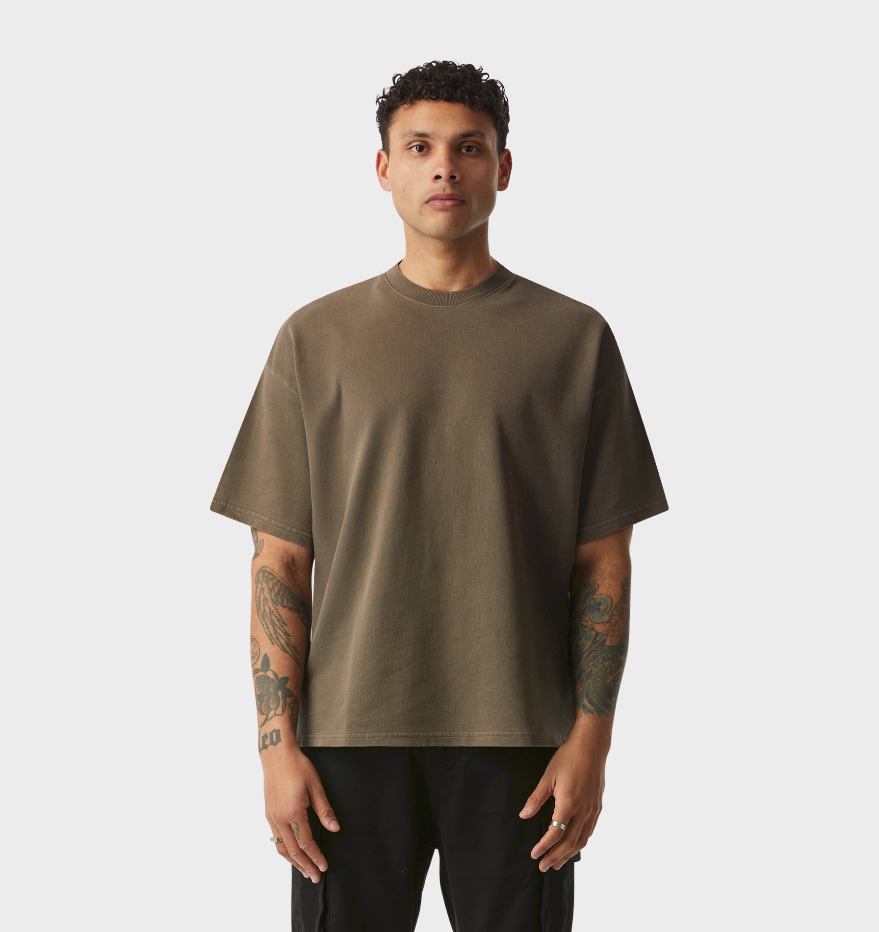 Heavy Box Tee 2.0 - Washed Mushroom