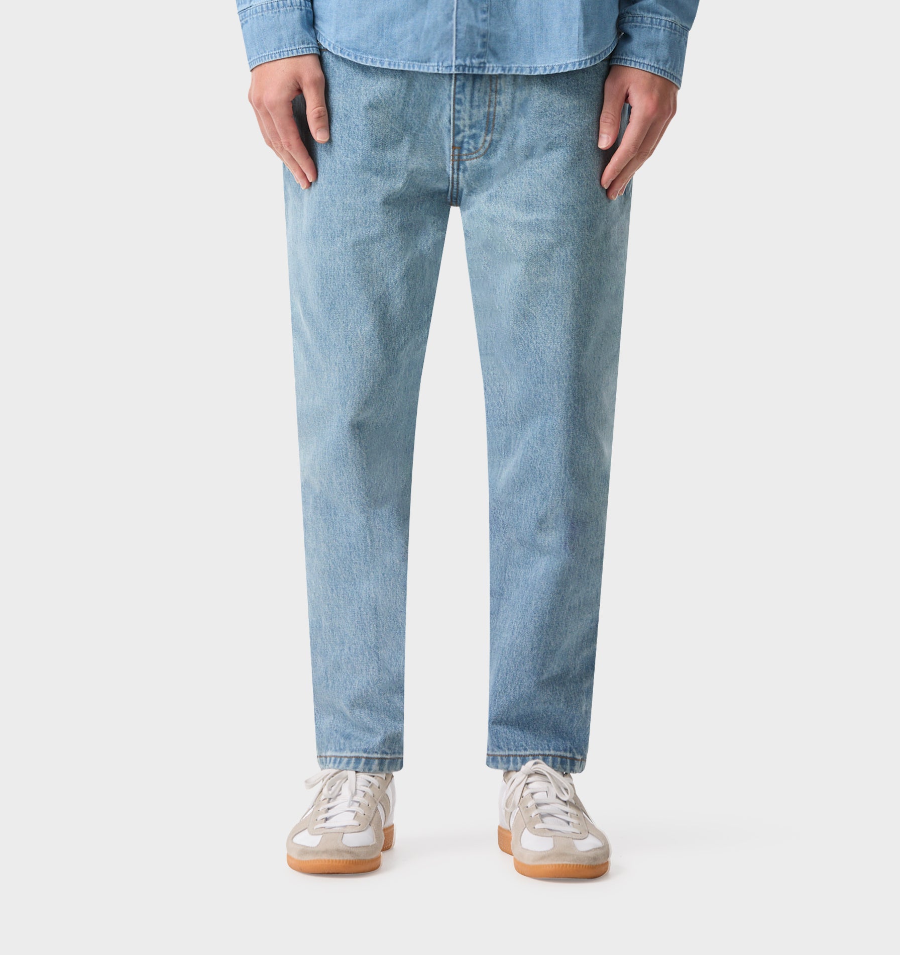 Cropped 90s Denim - Washed Vintage Blue | I Love Ugly US