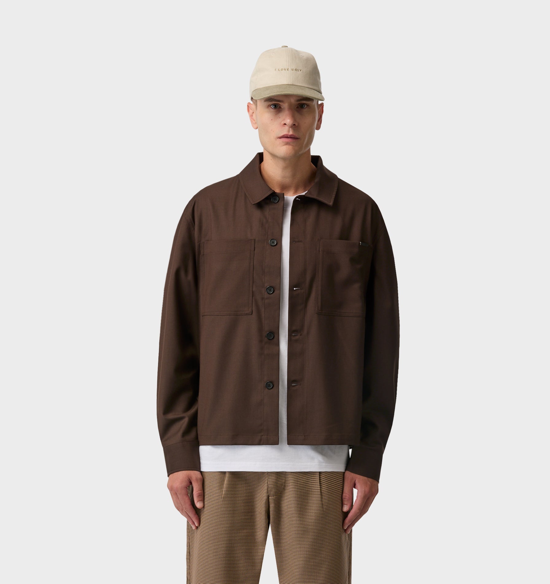 Tailored Overshirt - Espresso | I Love Ugly US
