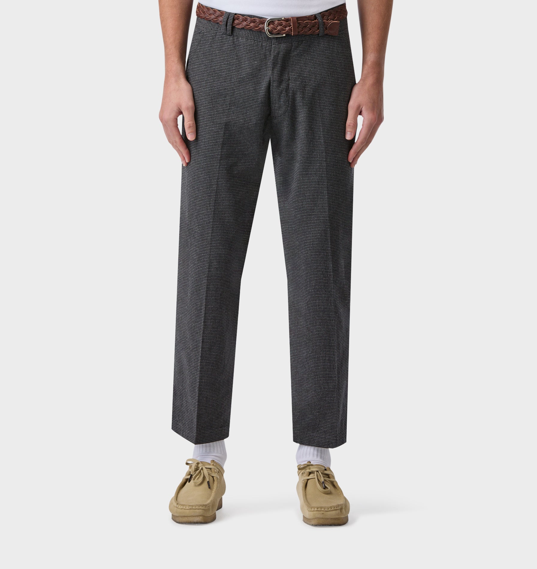 Slim Kobe Pant - Charcoal Houndstooth | I Love Ugly US
