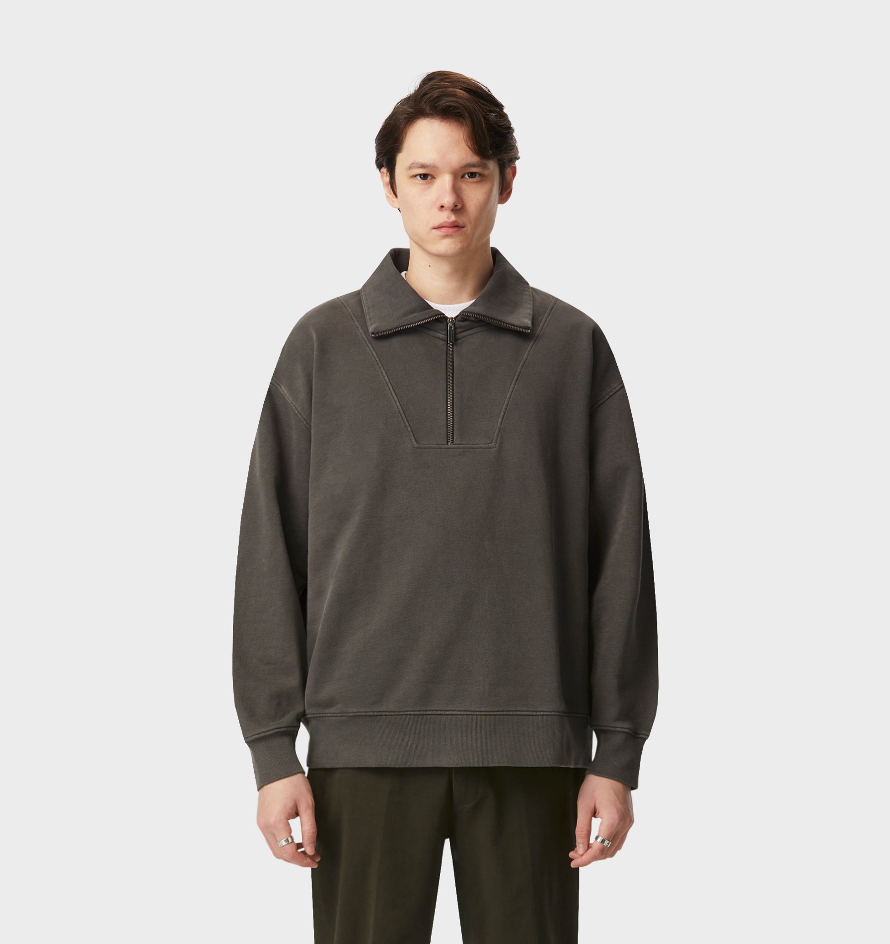 Oxford Pullover -  Washed Black