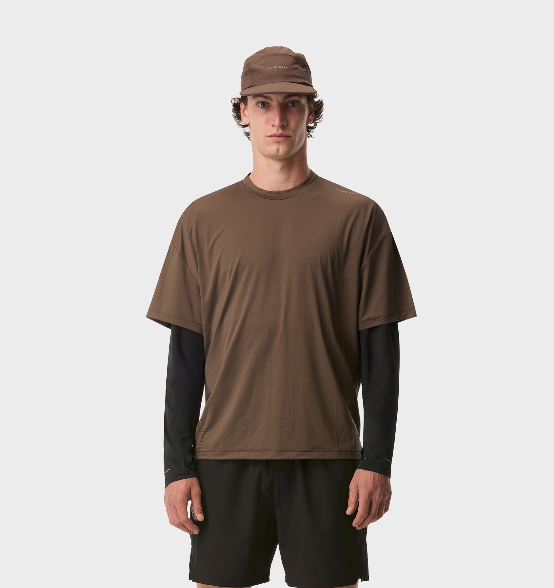 Active Crop Tee - Nutmeg