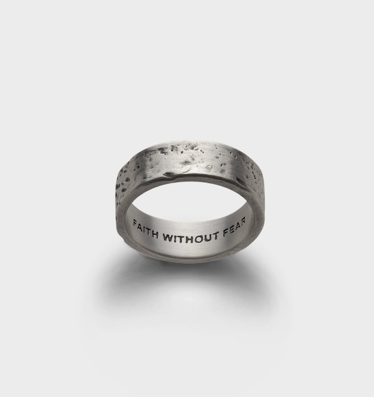 Distressed Band Ring - Silver