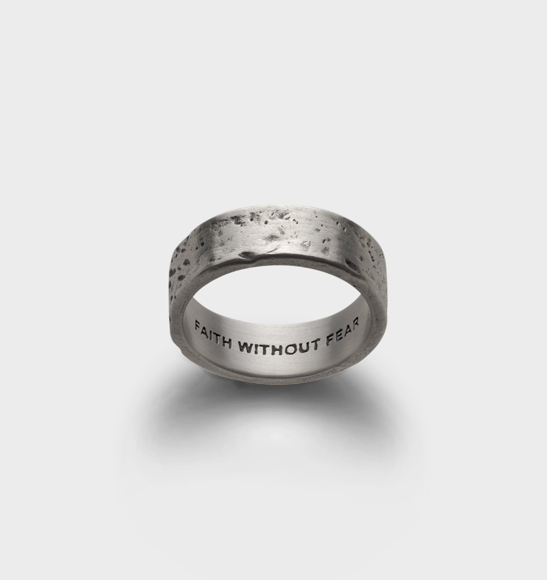 Distressed Band Ring - Silver
