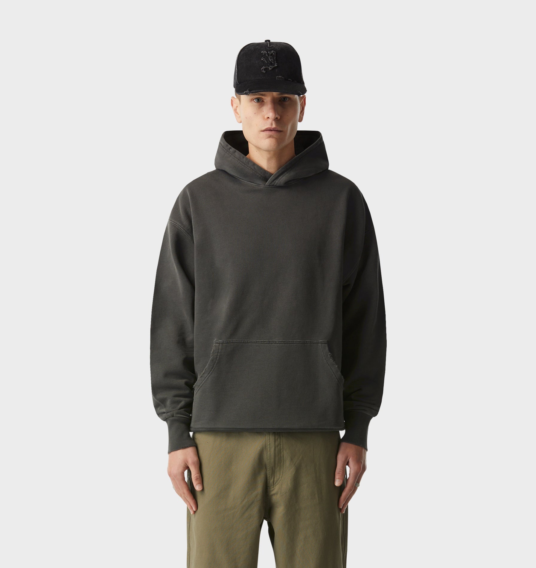 77 Box Hood 2.0 - Washed Black