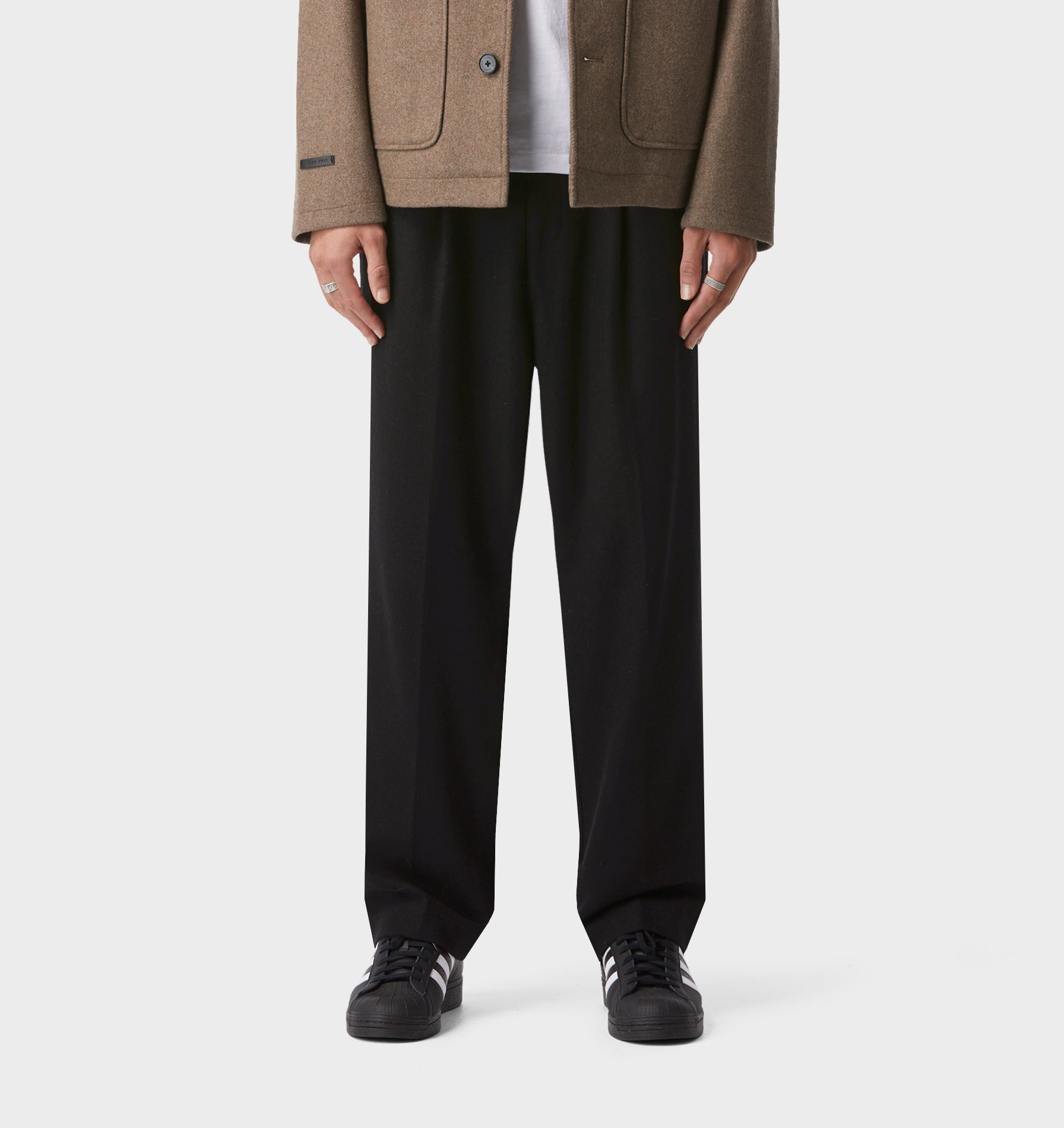 Winston Pant - Black Wool