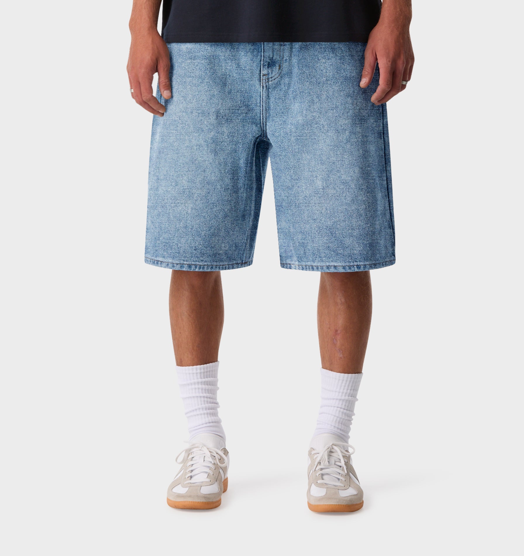 Wyatt Denim Short - Washed Vintage Blue
