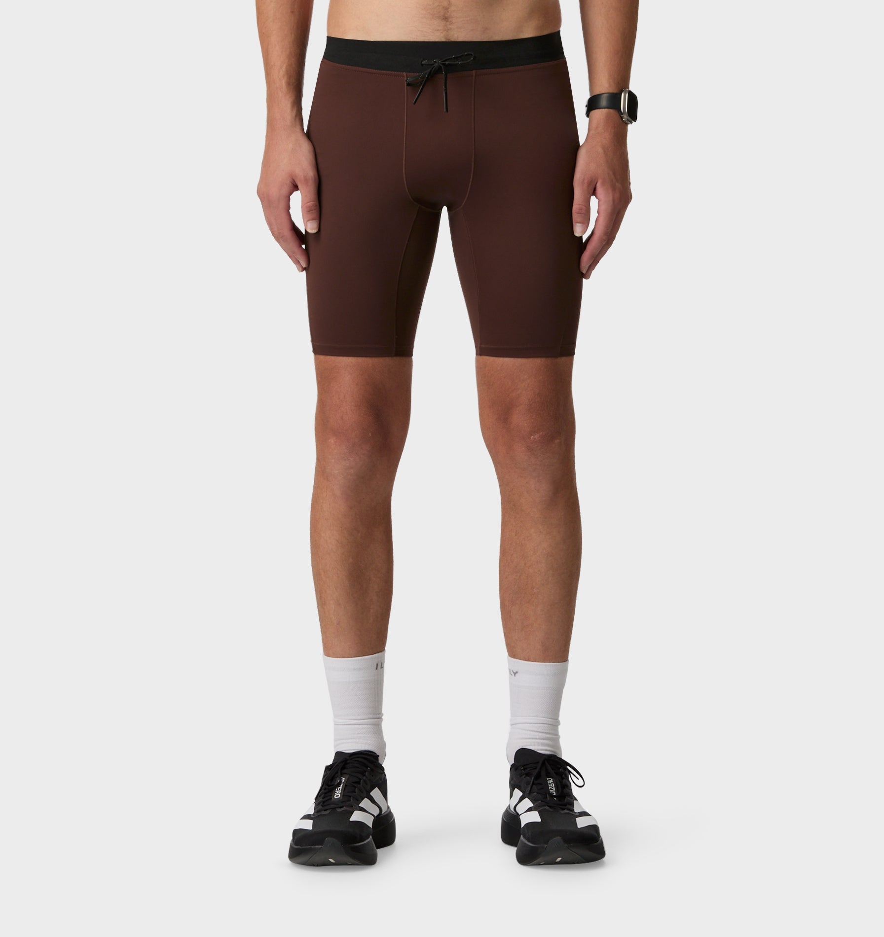 Leo Performance Lined Half Tight - Brown | I Love Ugly US