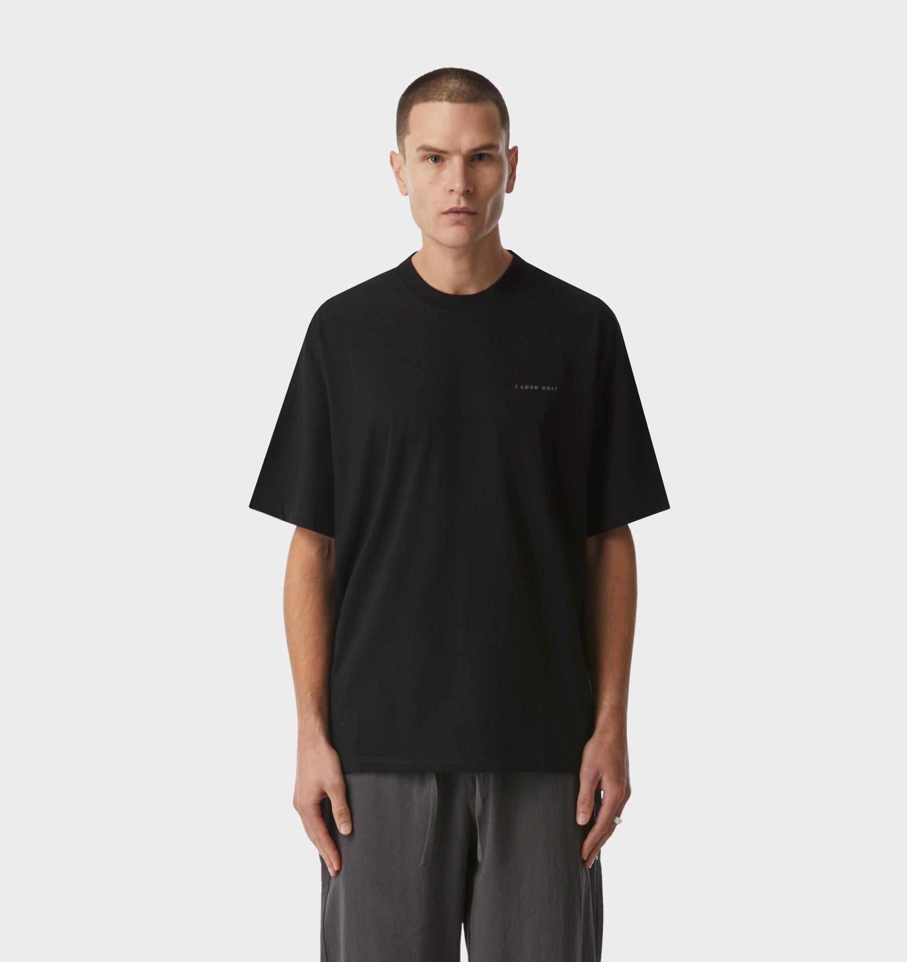 Box Fit Tee 2.0 in Black | I Love Ugly US