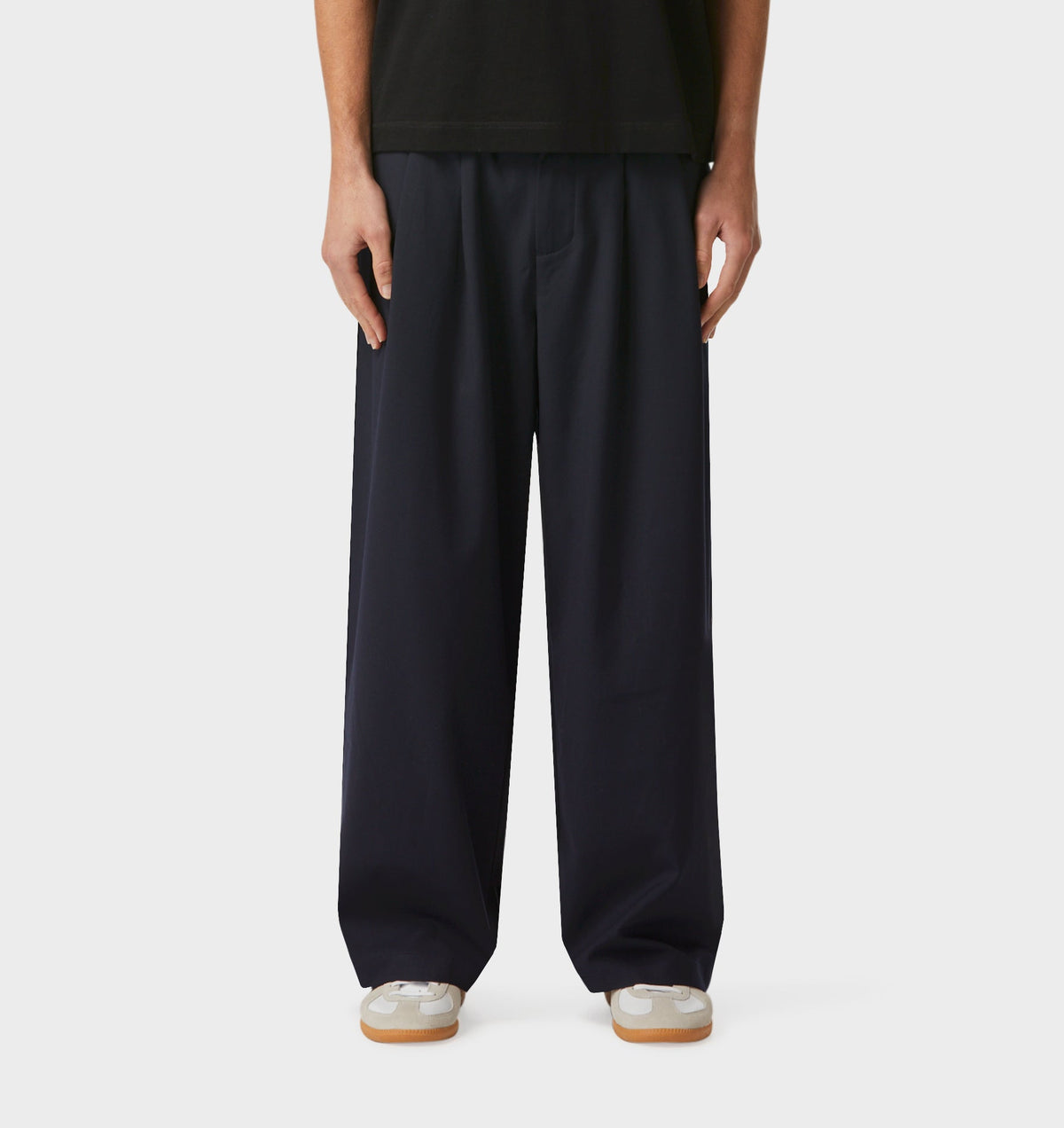 Albert Pleated Pant - Navy