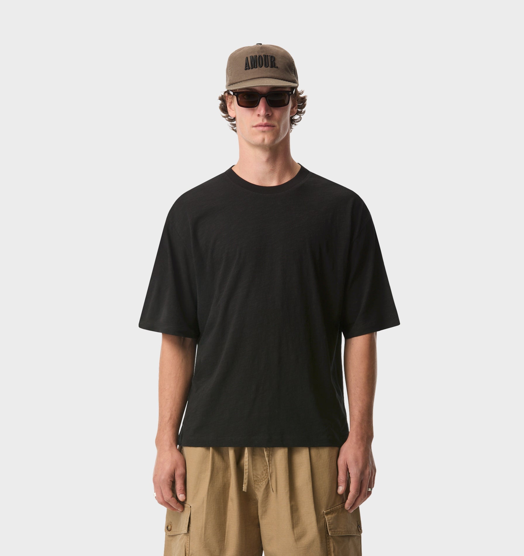 Slub Isaac Tee - Black